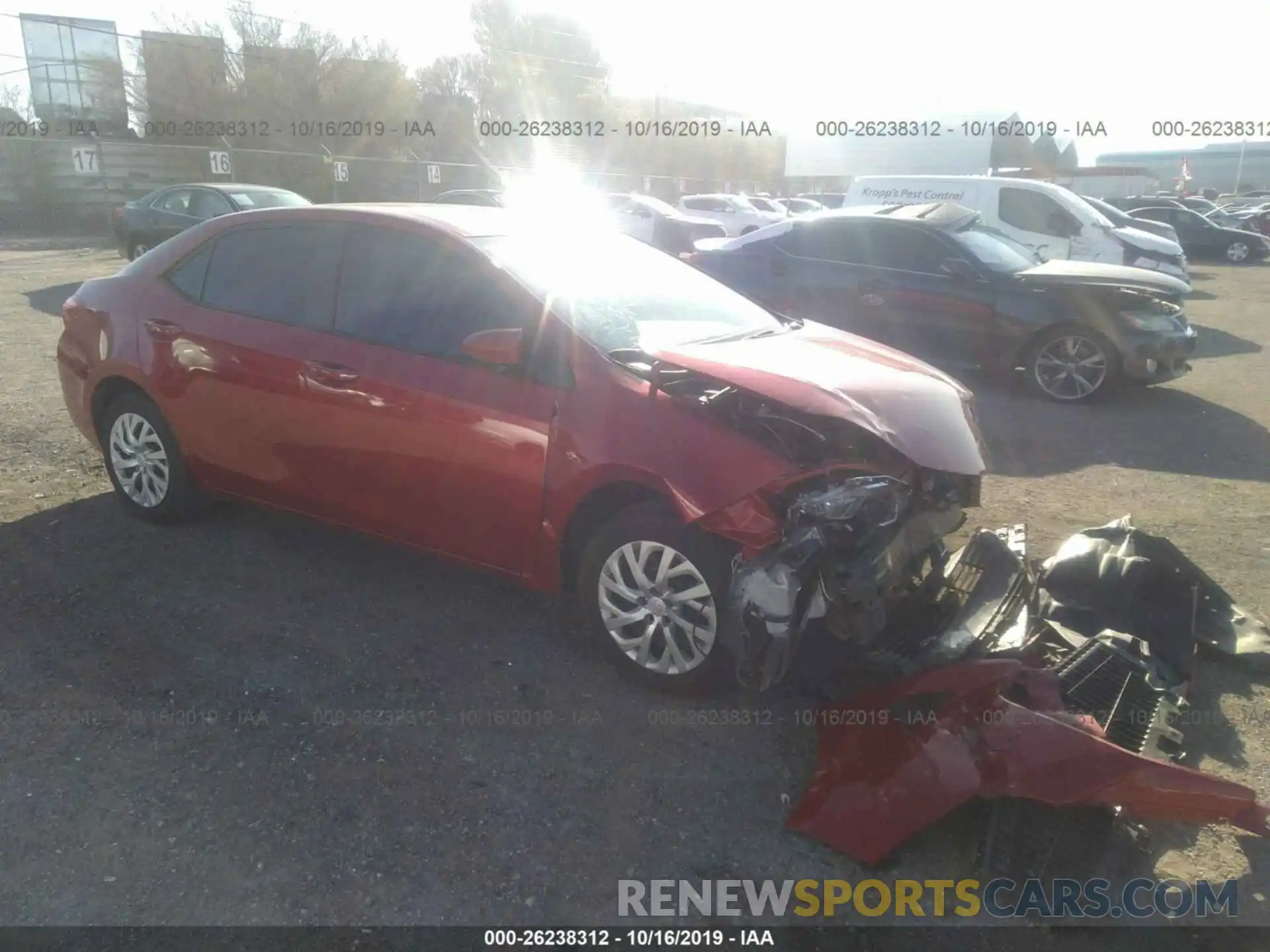 1 Photograph of a damaged car 5YFBURHE9KP868038 TOYOTA COROLLA 2019