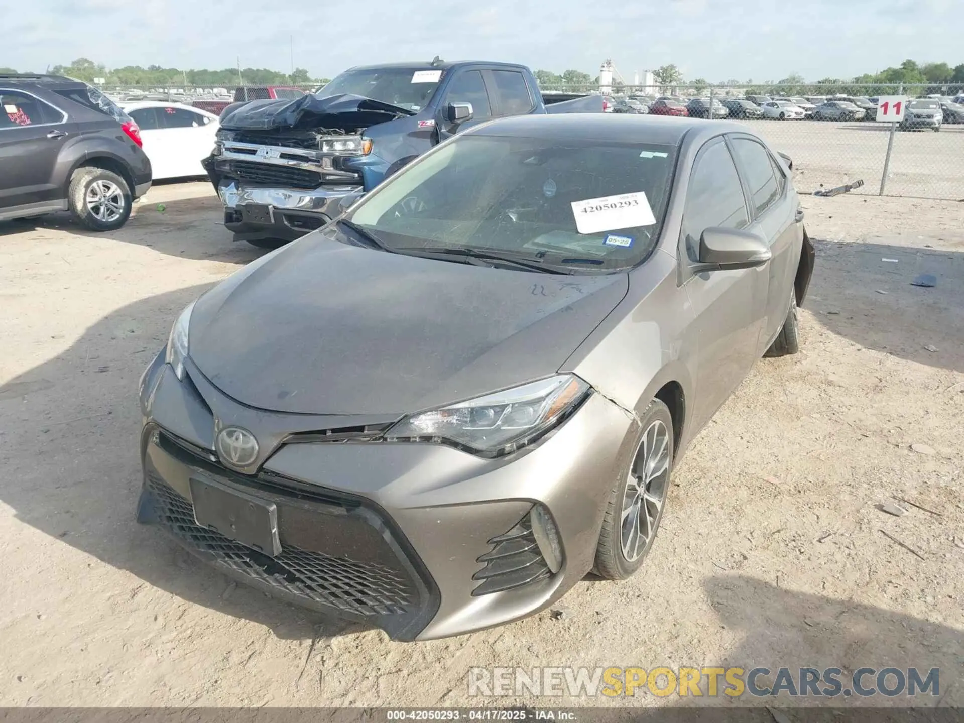 2 Photograph of a damaged car 5YFBURHE9KP868248 TOYOTA COROLLA 2019
