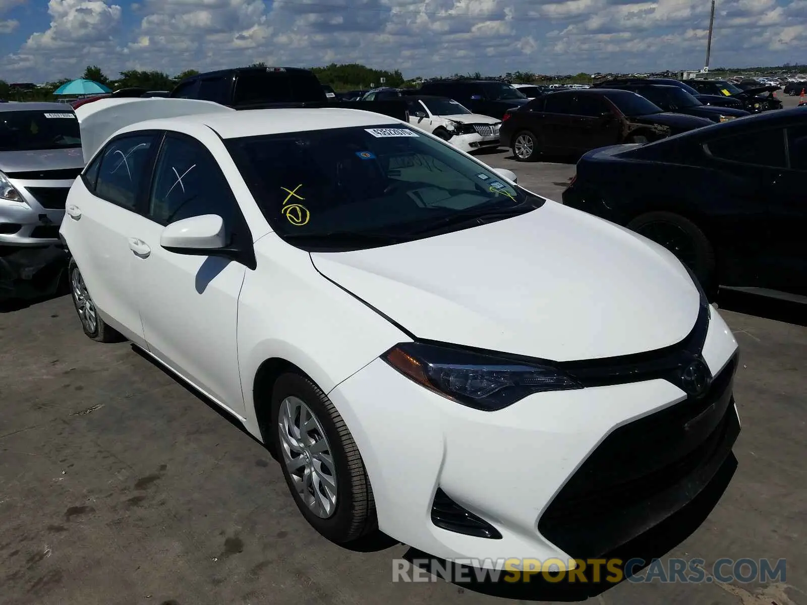 1 Photograph of a damaged car 5YFBURHE9KP871554 TOYOTA COROLLA 2019