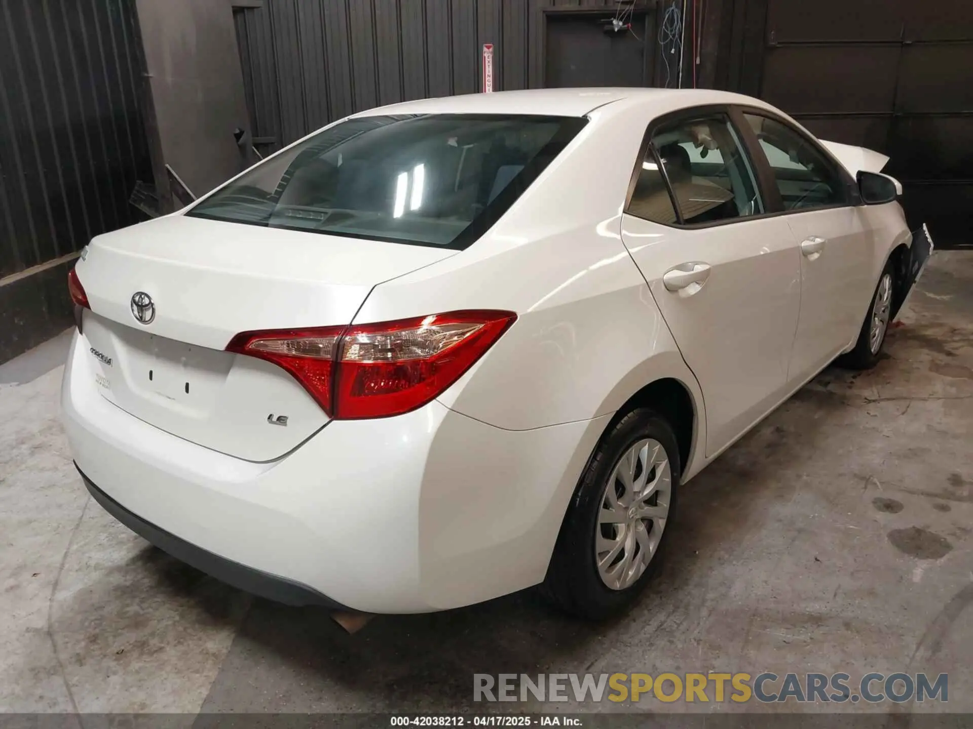 4 Photograph of a damaged car 5YFBURHE9KP871926 TOYOTA COROLLA 2019