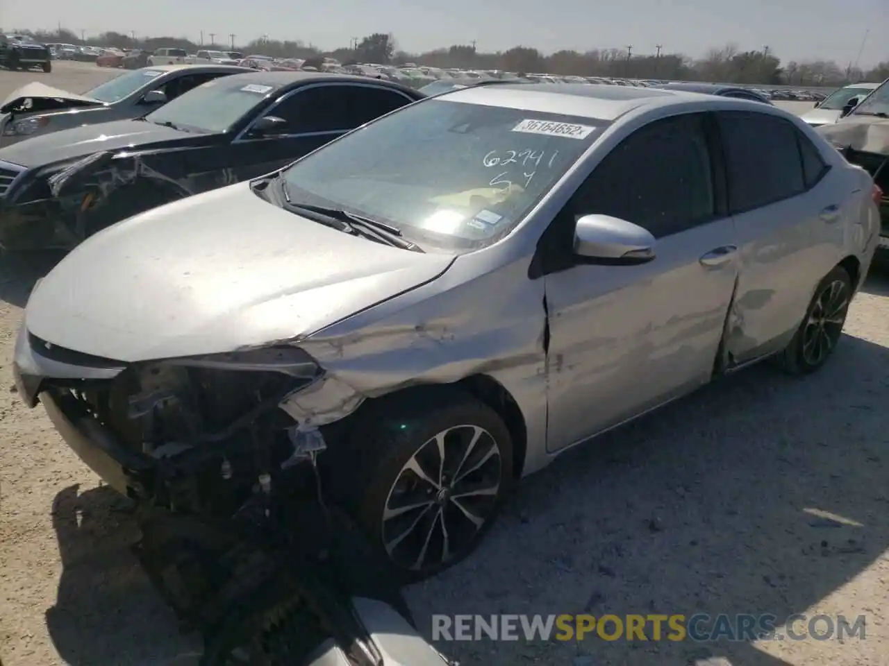 2 Photograph of a damaged car 5YFBURHE9KP872607 TOYOTA COROLLA 2019