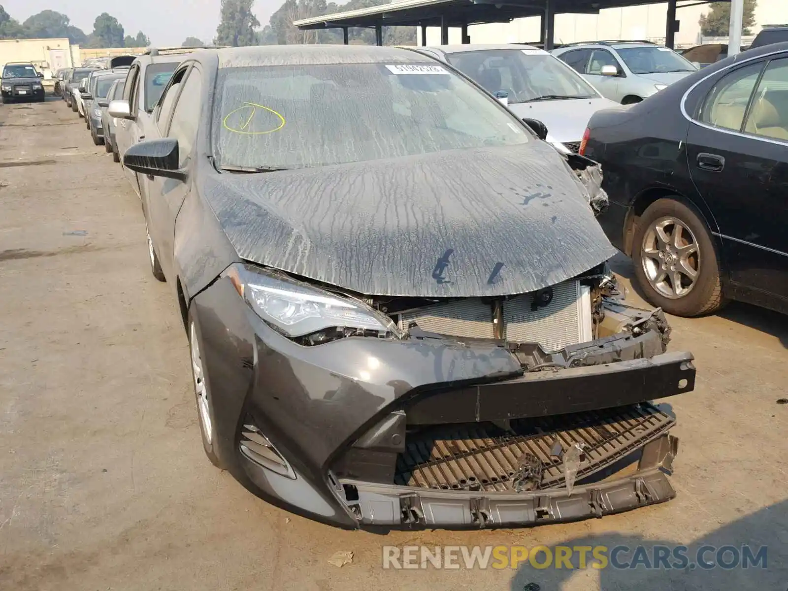 1 Photograph of a damaged car 5YFBURHE9KP874308 TOYOTA COROLLA 2019