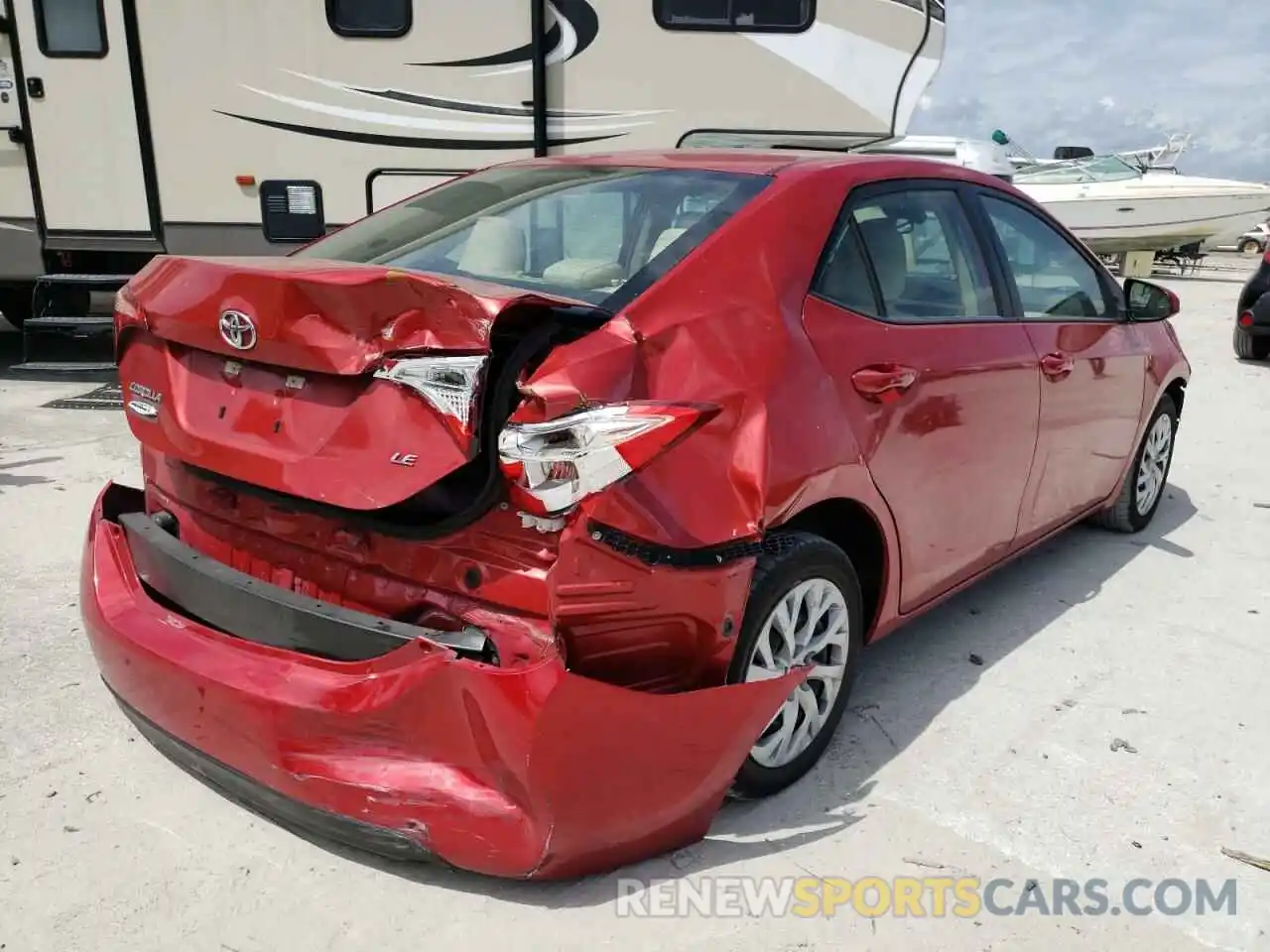 4 Photograph of a damaged car 5YFBURHE9KP875233 TOYOTA COROLLA 2019