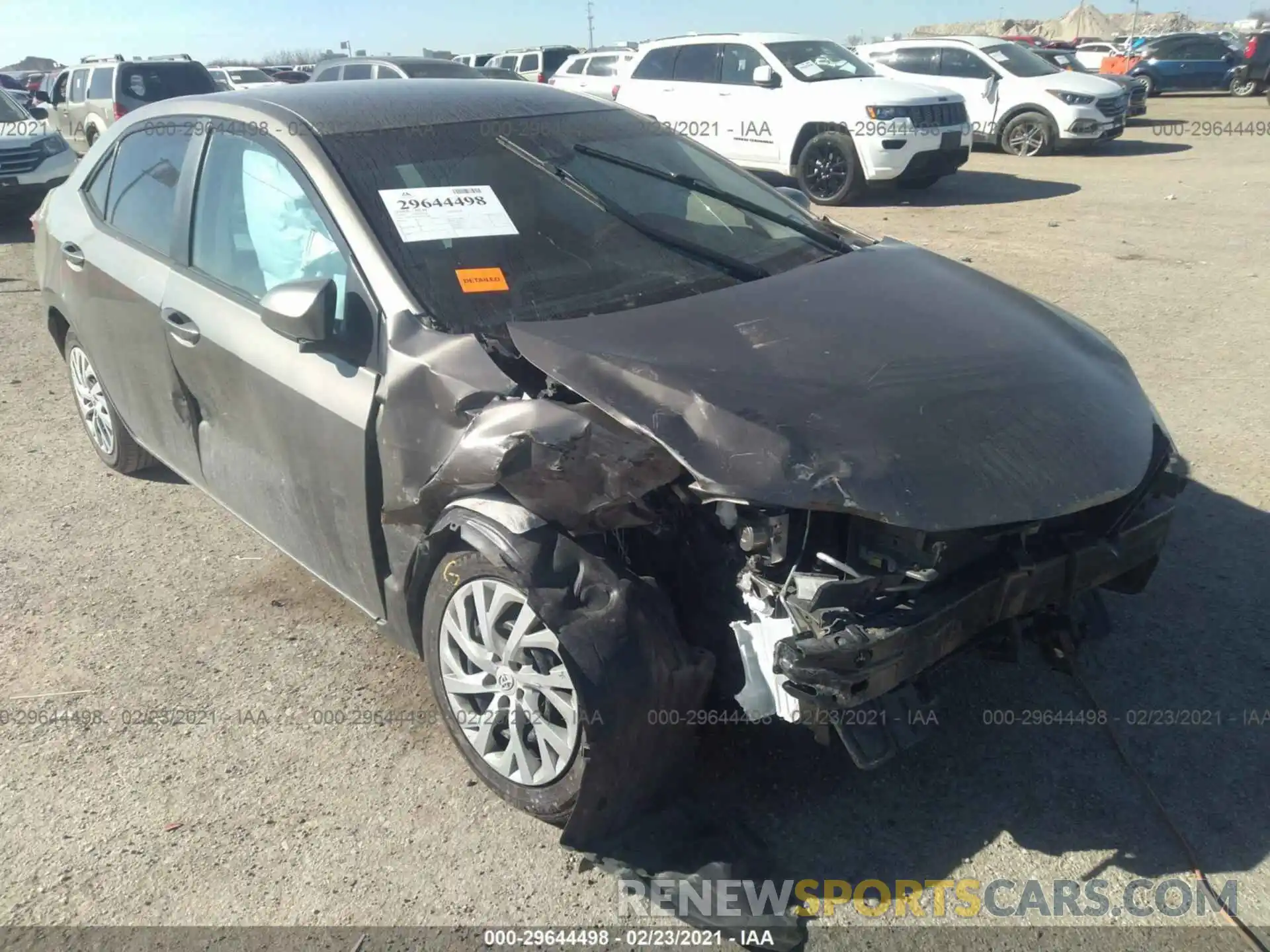 1 Photograph of a damaged car 5YFBURHE9KP875300 TOYOTA COROLLA 2019