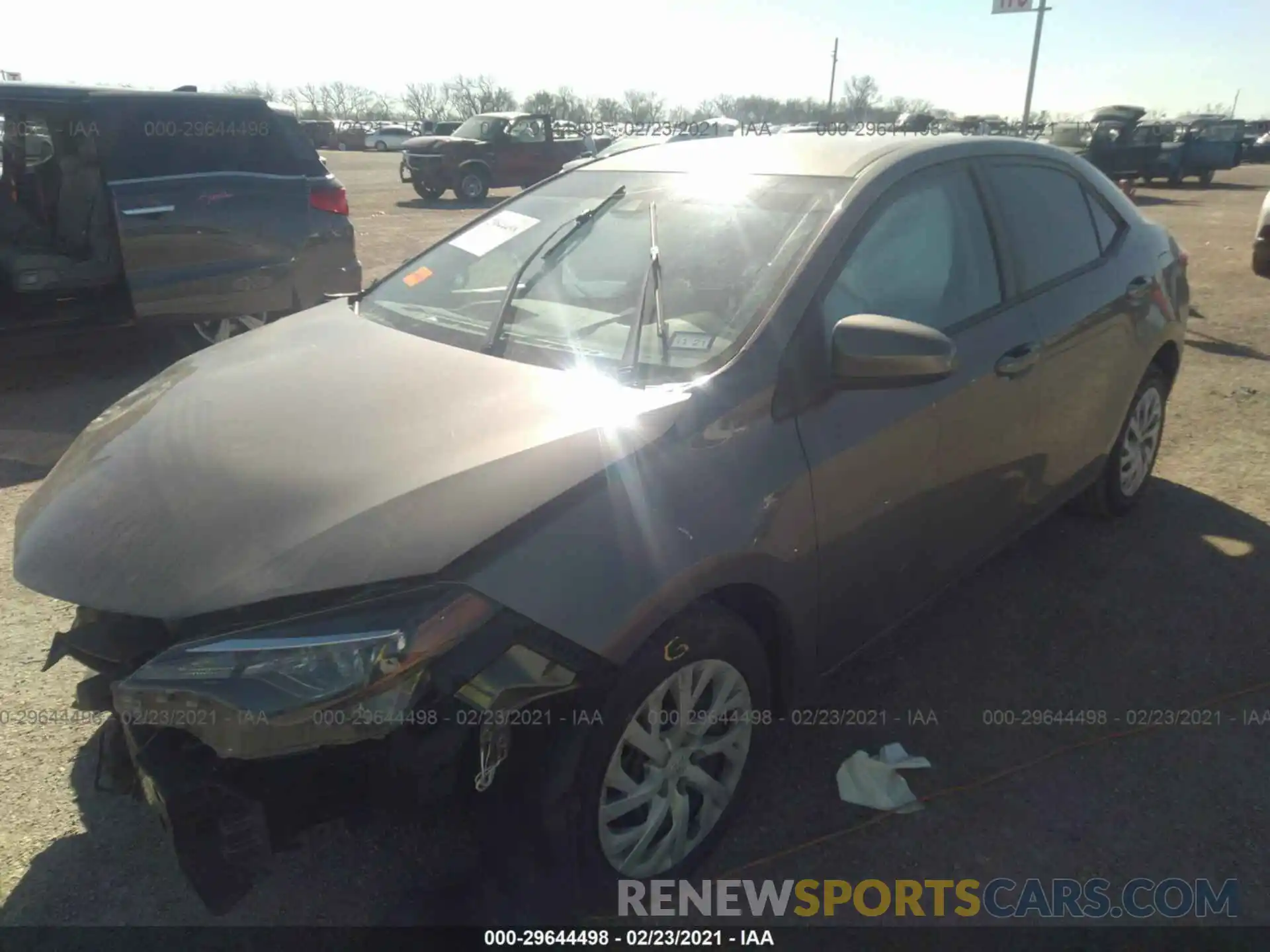 2 Photograph of a damaged car 5YFBURHE9KP875300 TOYOTA COROLLA 2019