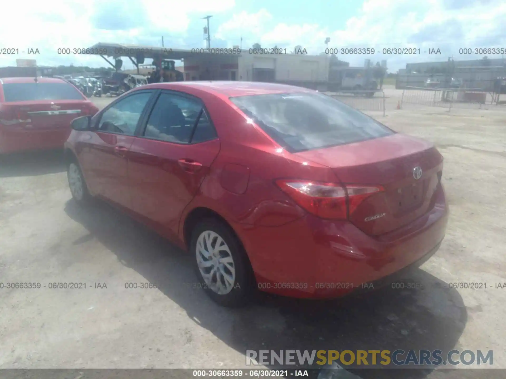 3 Photograph of a damaged car 5YFBURHE9KP875409 TOYOTA COROLLA 2019