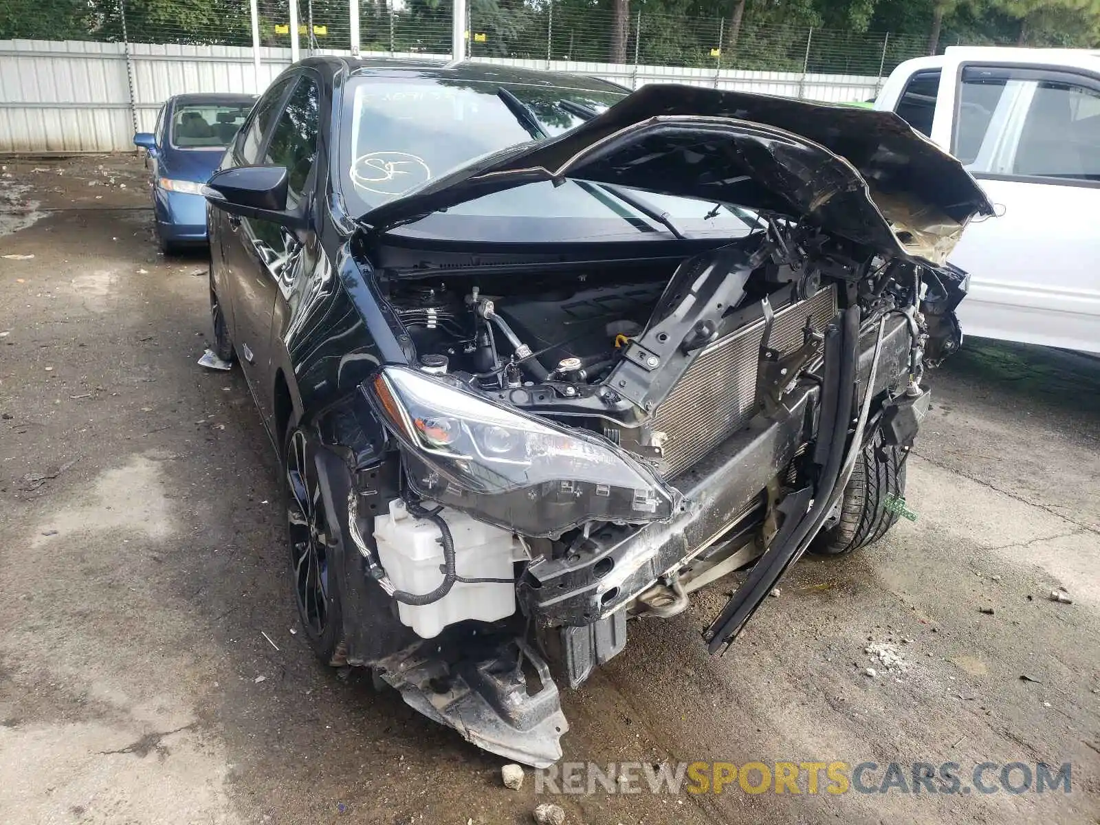 1 Photograph of a damaged car 5YFBURHE9KP876463 TOYOTA COROLLA 2019