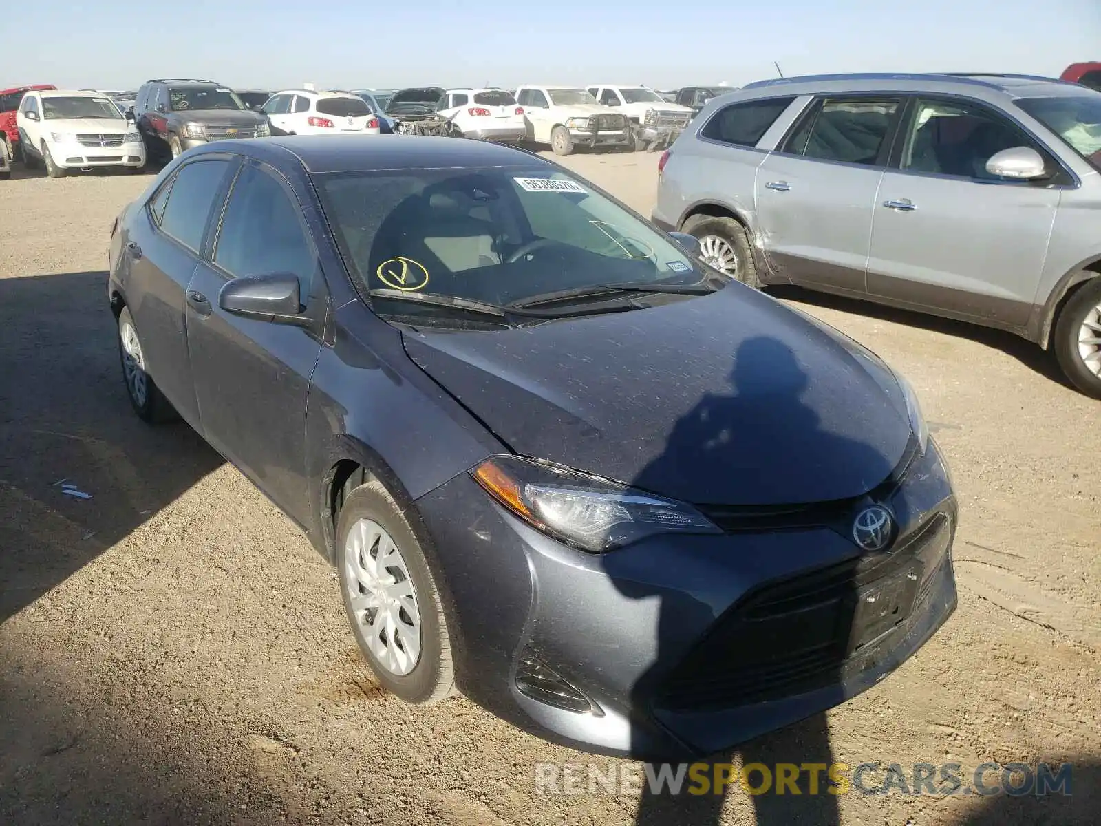 1 Photograph of a damaged car 5YFBURHE9KP876771 TOYOTA COROLLA 2019