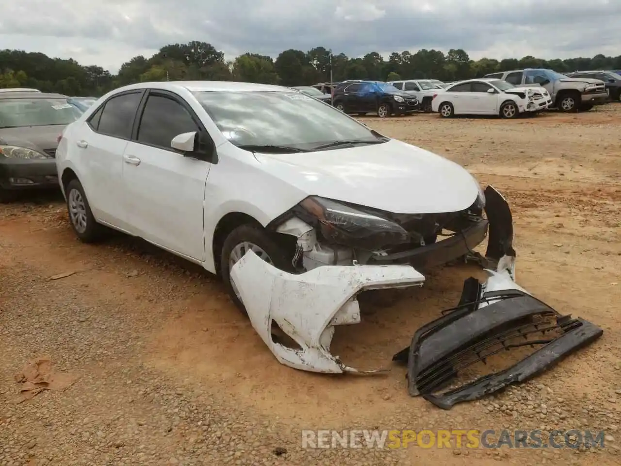 1 Photograph of a damaged car 5YFBURHE9KP878309 TOYOTA COROLLA 2019