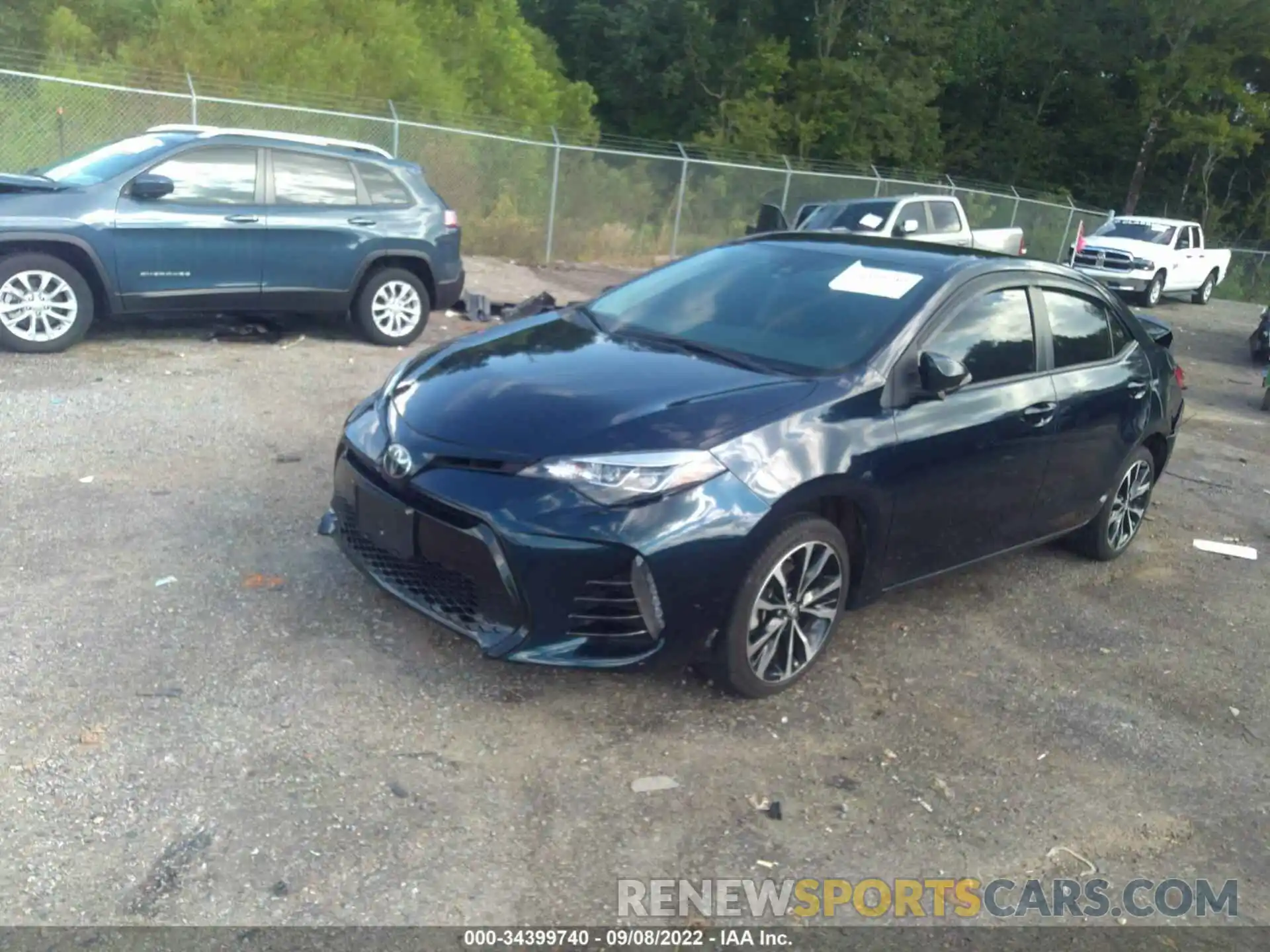 2 Photograph of a damaged car 5YFBURHE9KP879119 TOYOTA COROLLA 2019