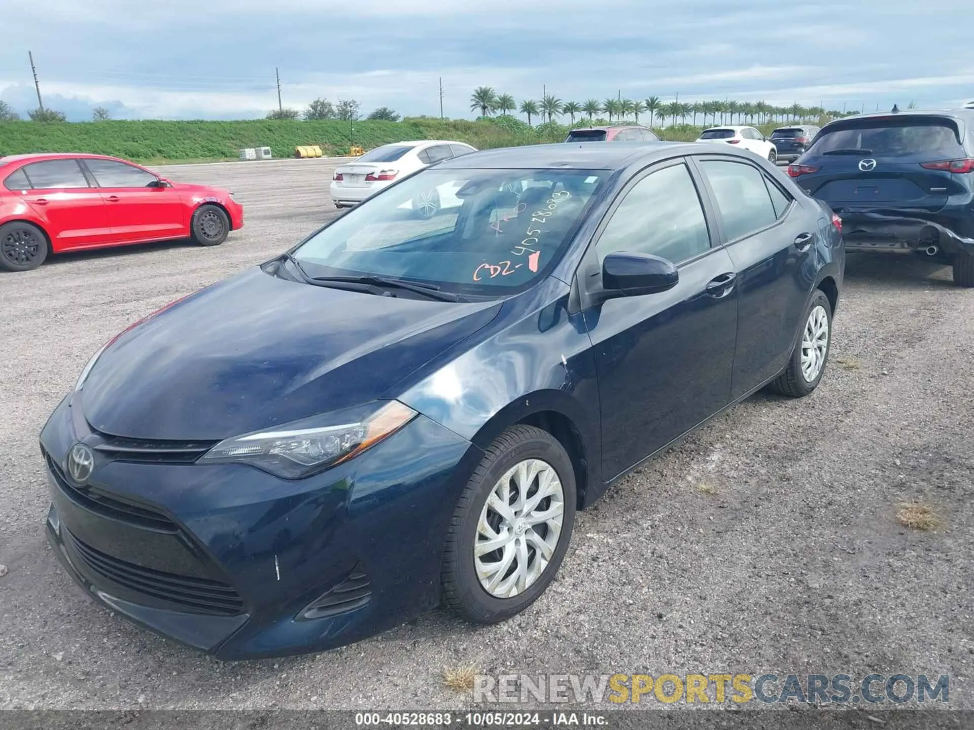 2 Photograph of a damaged car 5YFBURHE9KP880156 TOYOTA COROLLA 2019