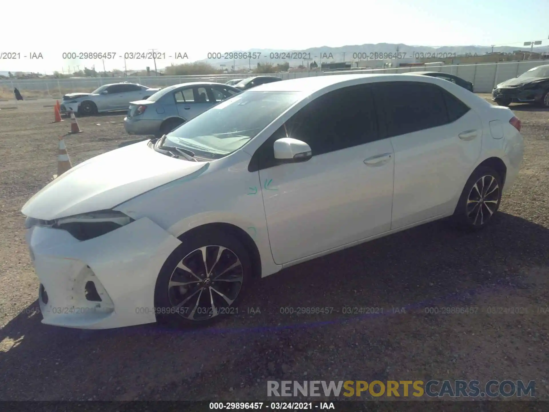 2 Photograph of a damaged car 5YFBURHE9KP882618 TOYOTA COROLLA 2019