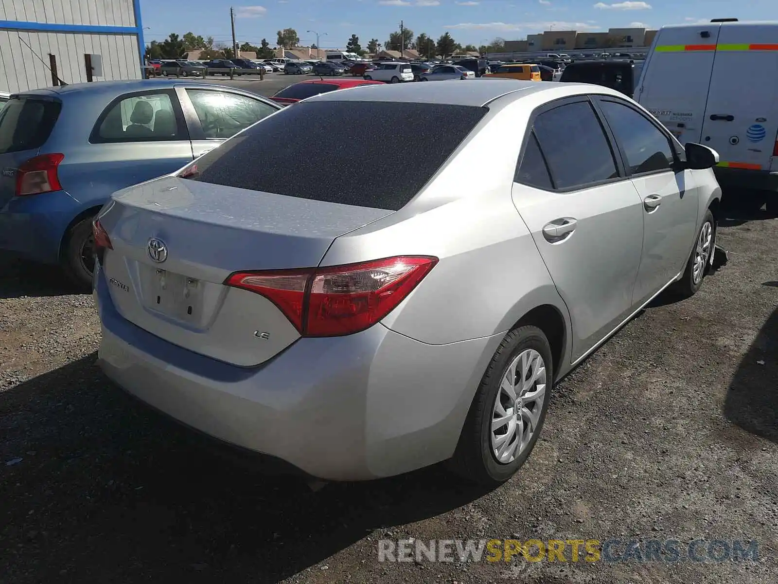 4 Photograph of a damaged car 5YFBURHE9KP883364 TOYOTA COROLLA 2019