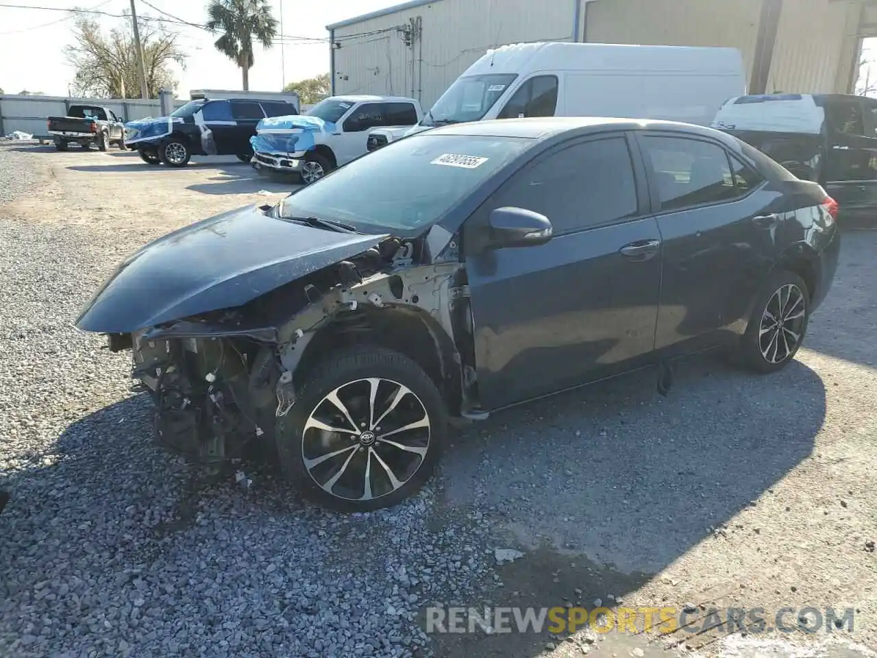 1 Photograph of a damaged car 5YFBURHE9KP883459 TOYOTA COROLLA 2019