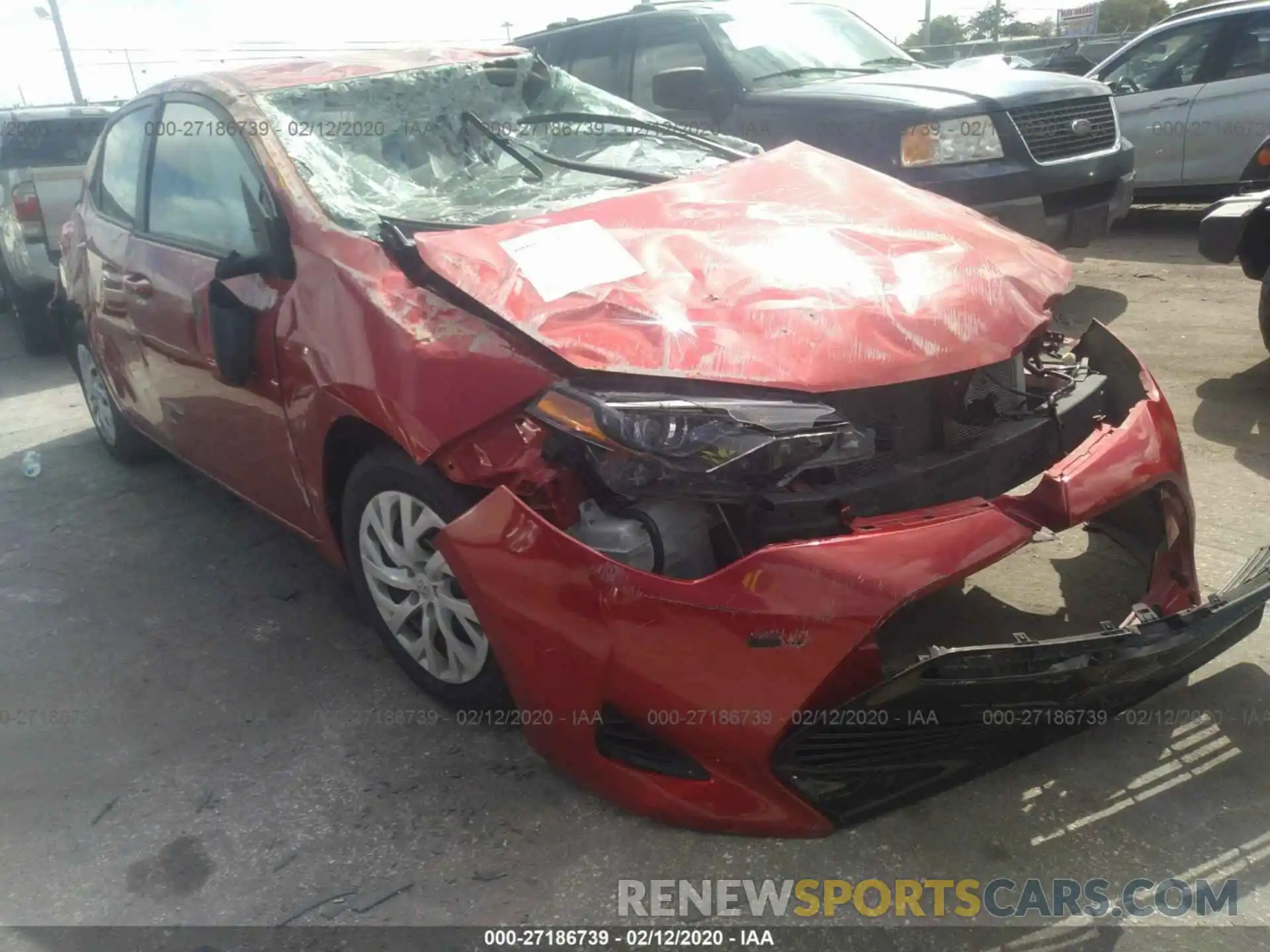 1 Photograph of a damaged car 5YFBURHE9KP884871 TOYOTA COROLLA 2019