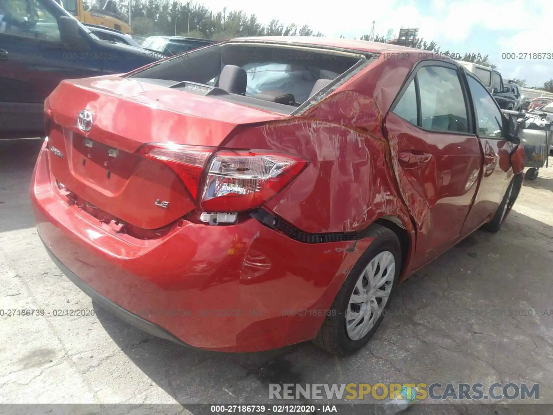 4 Photograph of a damaged car 5YFBURHE9KP884871 TOYOTA COROLLA 2019