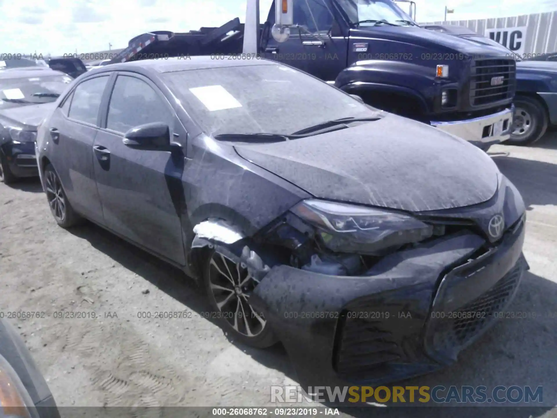 1 Photograph of a damaged car 5YFBURHE9KP884935 TOYOTA COROLLA 2019