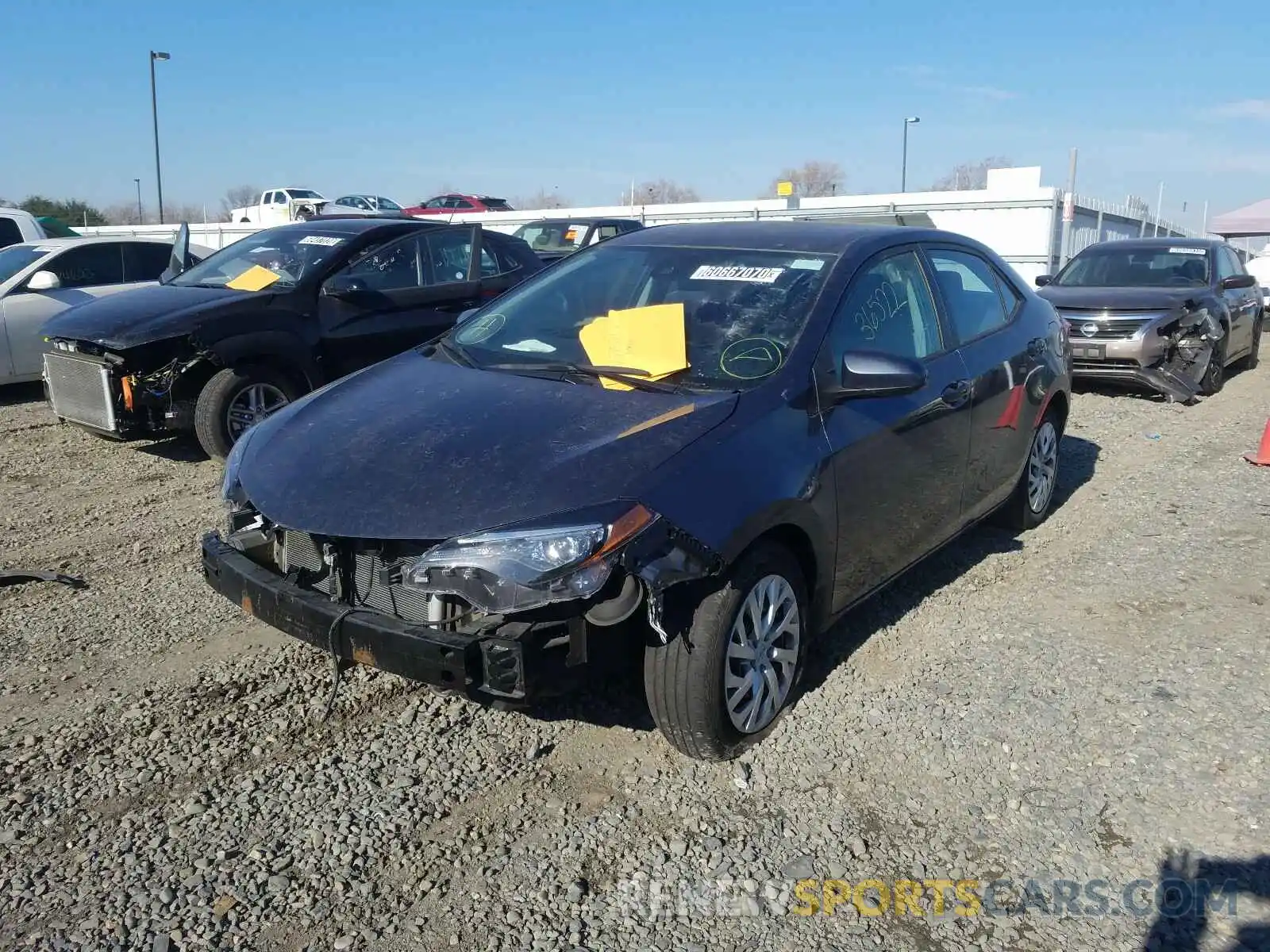 2 Photograph of a damaged car 5YFBURHE9KP885518 TOYOTA COROLLA 2019