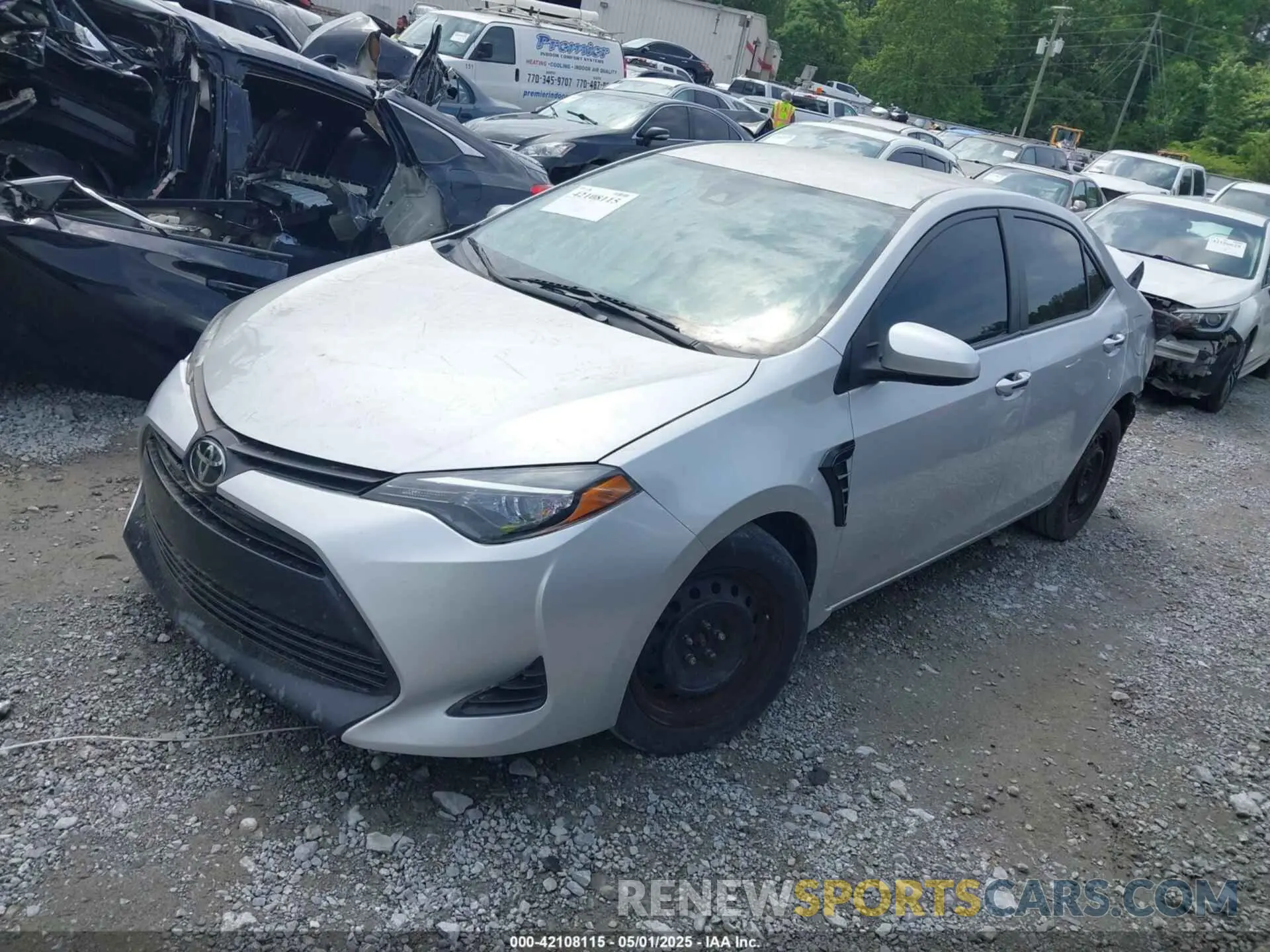 2 Photograph of a damaged car 5YFBURHE9KP886488 TOYOTA COROLLA 2019