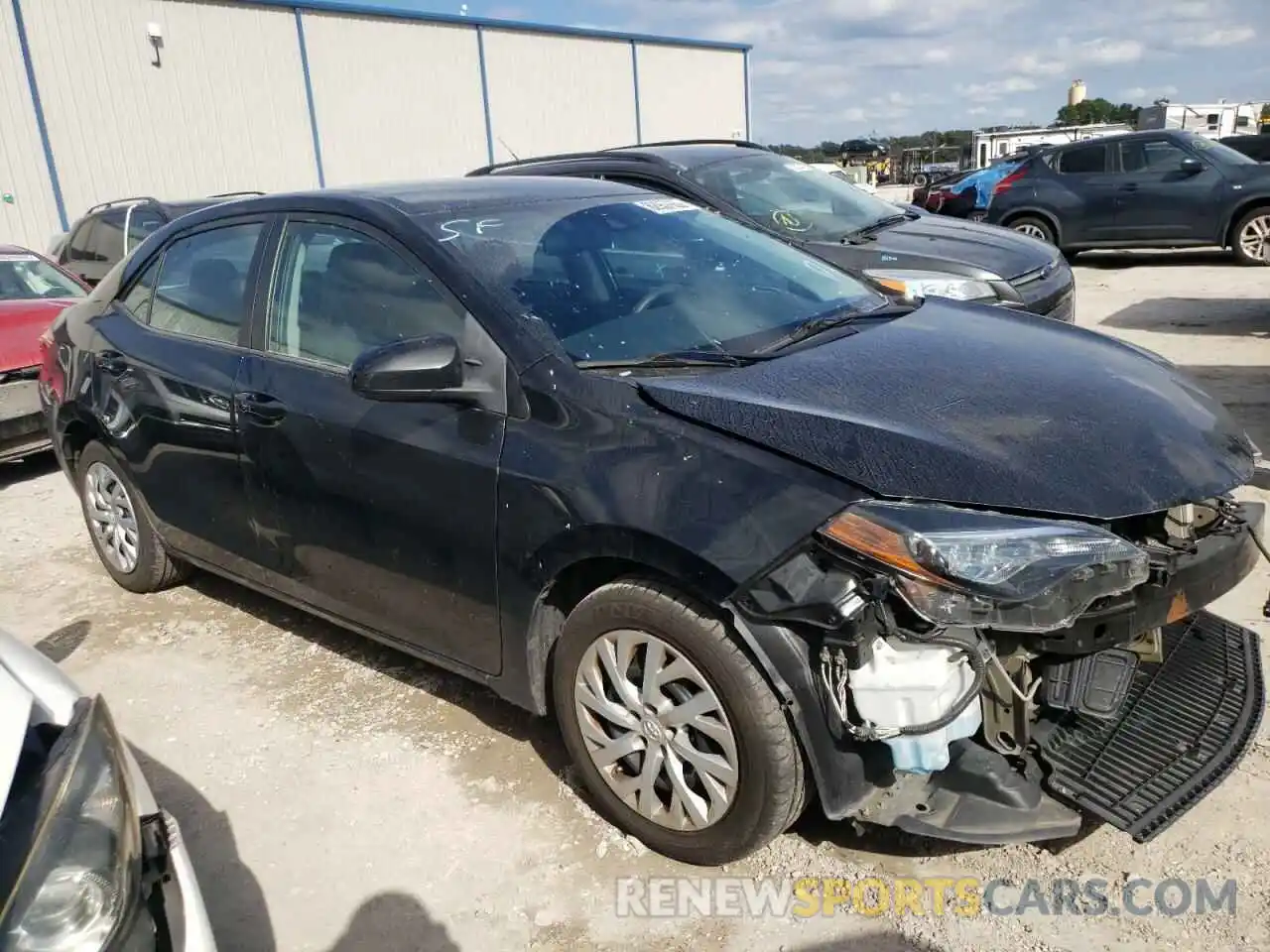 1 Photograph of a damaged car 5YFBURHE9KP887642 TOYOTA COROLLA 2019