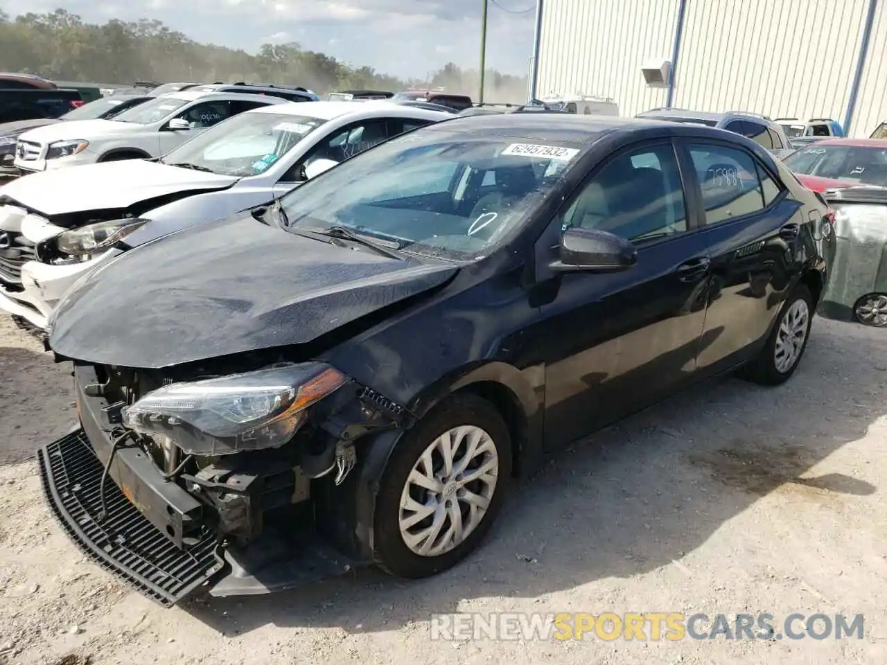 2 Photograph of a damaged car 5YFBURHE9KP887642 TOYOTA COROLLA 2019