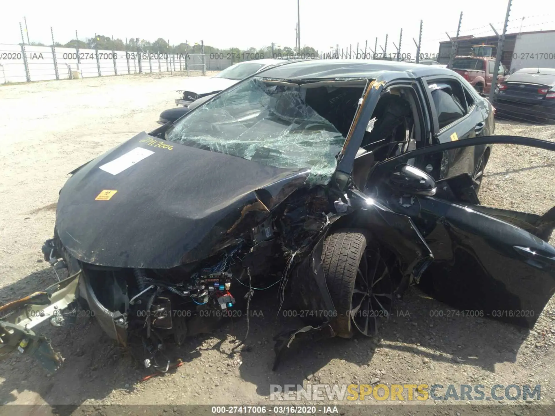 2 Photograph of a damaged car 5YFBURHE9KP888354 TOYOTA COROLLA 2019