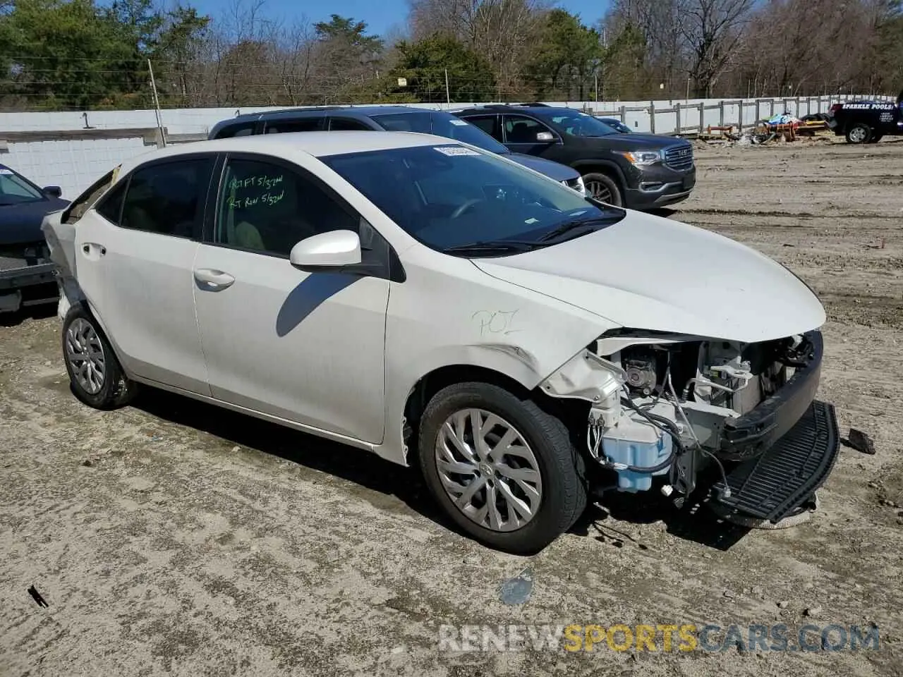 4 Photograph of a damaged car 5YFBURHE9KP889276 TOYOTA COROLLA 2019