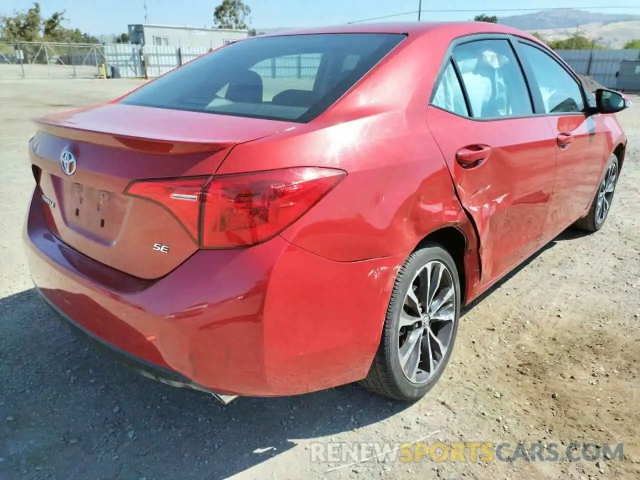 4 Photograph of a damaged car 5YFBURHE9KP889732 TOYOTA COROLLA 2019