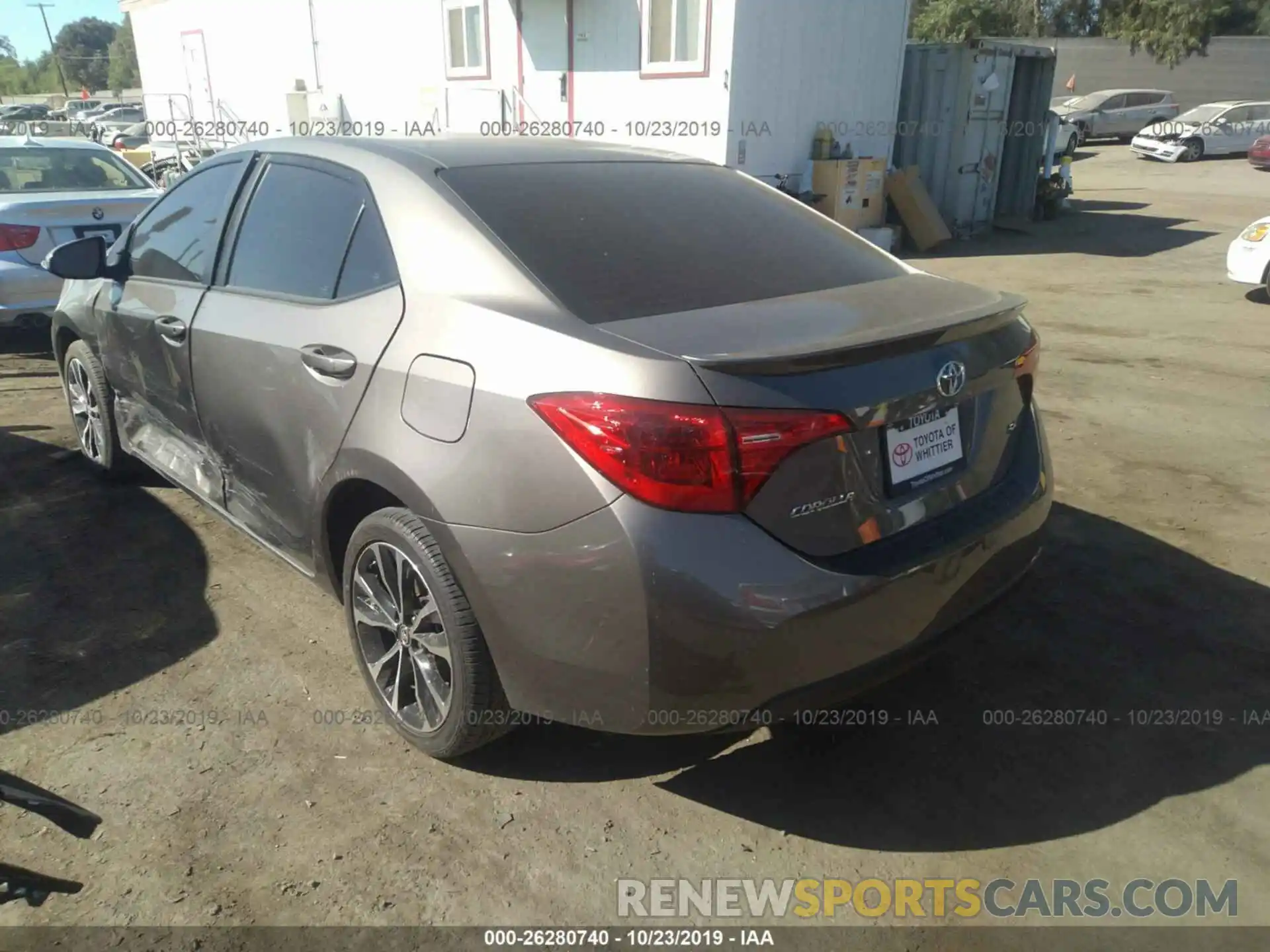 3 Photograph of a damaged car 5YFBURHE9KP890413 TOYOTA COROLLA 2019