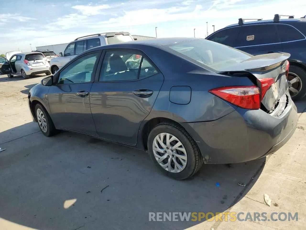 2 Photograph of a damaged car 5YFBURHE9KP893649 TOYOTA COROLLA 2019
