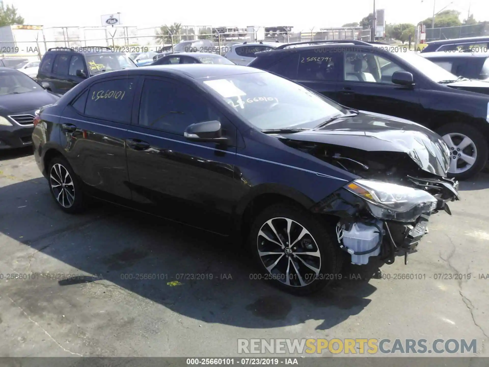 1 Photograph of a damaged car 5YFBURHE9KP894994 TOYOTA COROLLA 2019