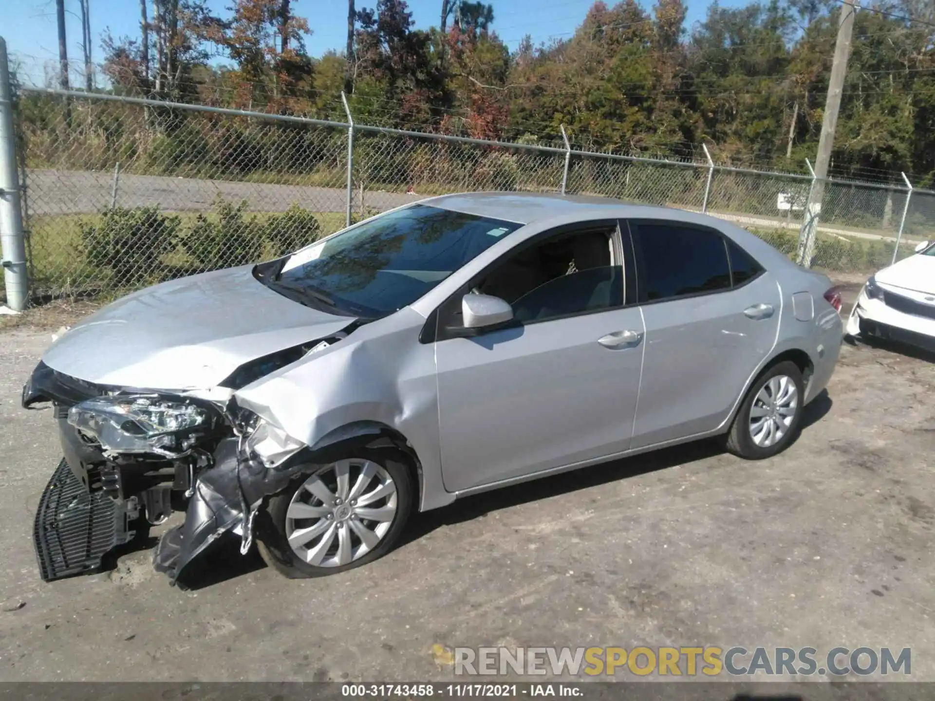 2 Photograph of a damaged car 5YFBURHE9KP896406 TOYOTA COROLLA 2019