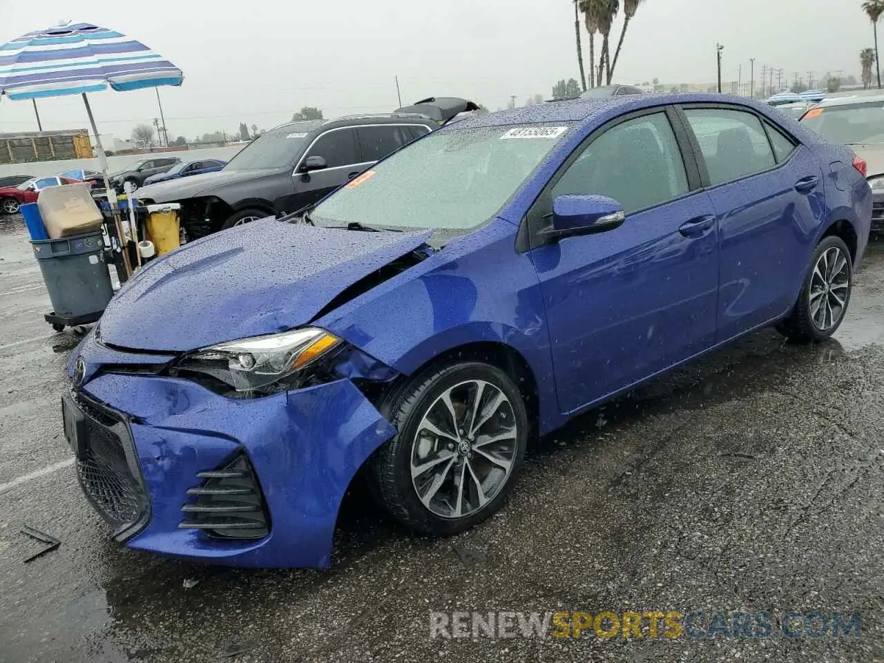 1 Photograph of a damaged car 5YFBURHE9KP896485 TOYOTA COROLLA 2019