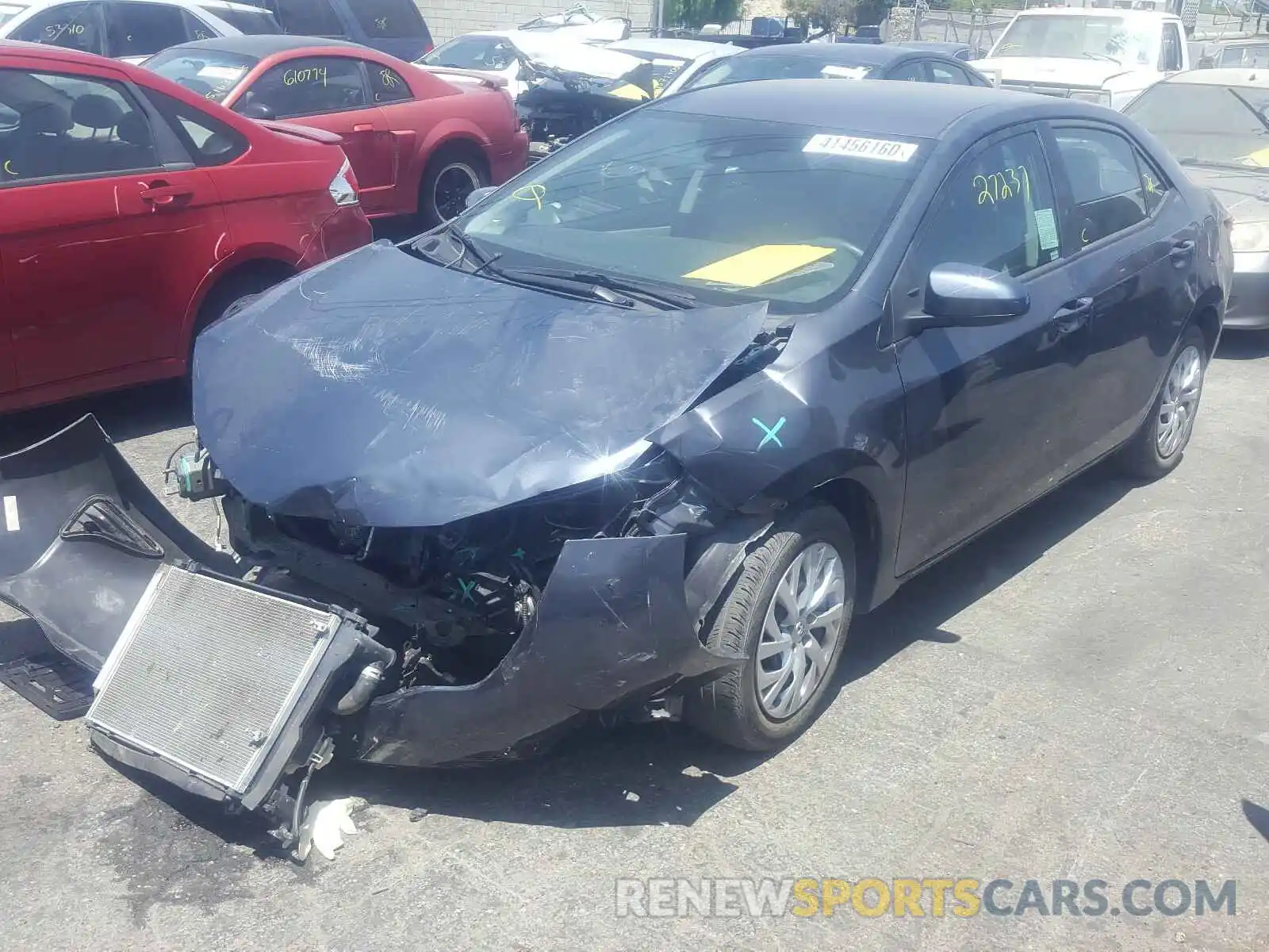 2 Photograph of a damaged car 5YFBURHE9KP897751 TOYOTA COROLLA 2019