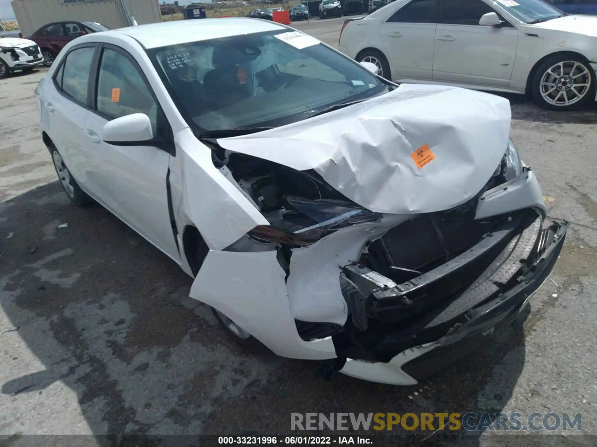 1 Photograph of a damaged car 5YFBURHE9KP897880 TOYOTA COROLLA 2019