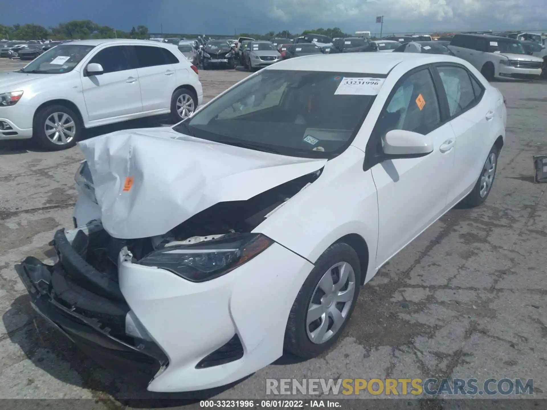 2 Photograph of a damaged car 5YFBURHE9KP897880 TOYOTA COROLLA 2019