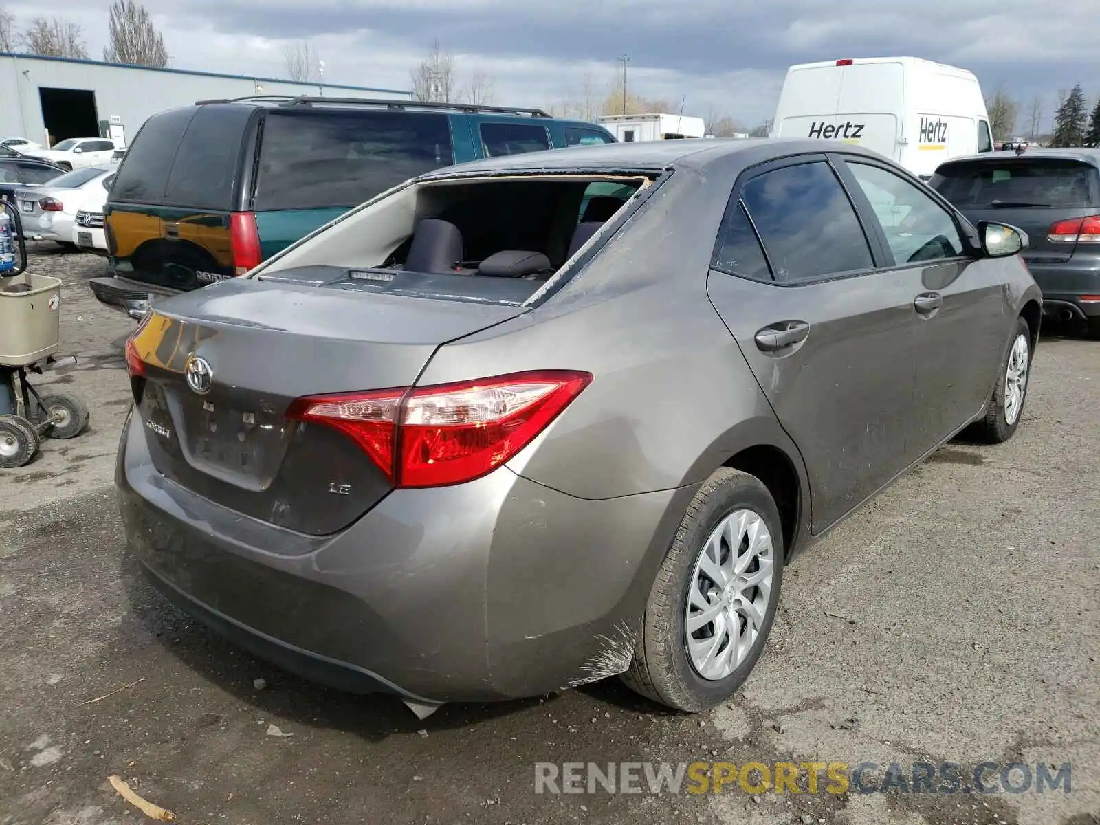 4 Photograph of a damaged car 5YFBURHE9KP898334 TOYOTA COROLLA 2019