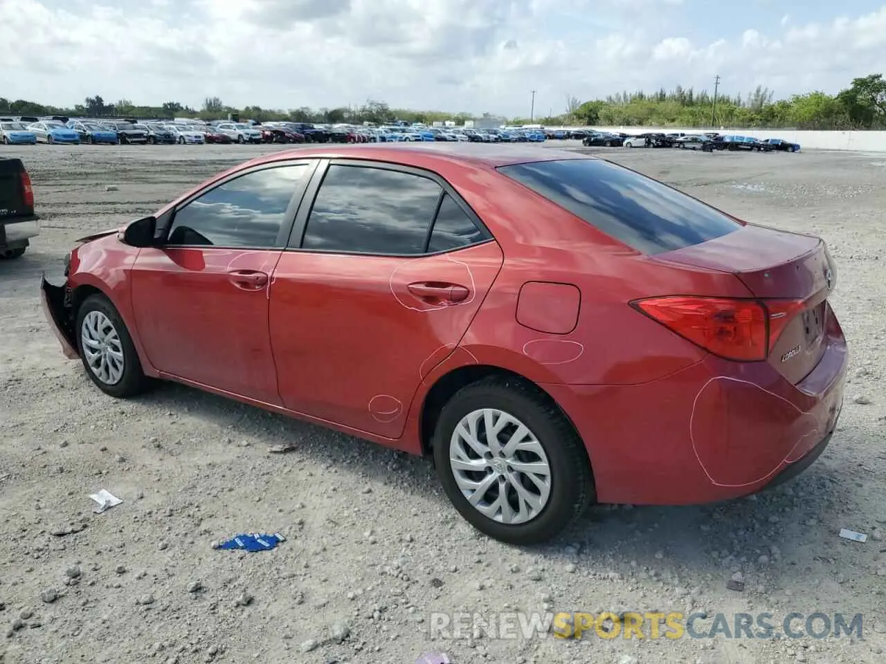 2 Photograph of a damaged car 5YFBURHE9KP899449 TOYOTA COROLLA 2019