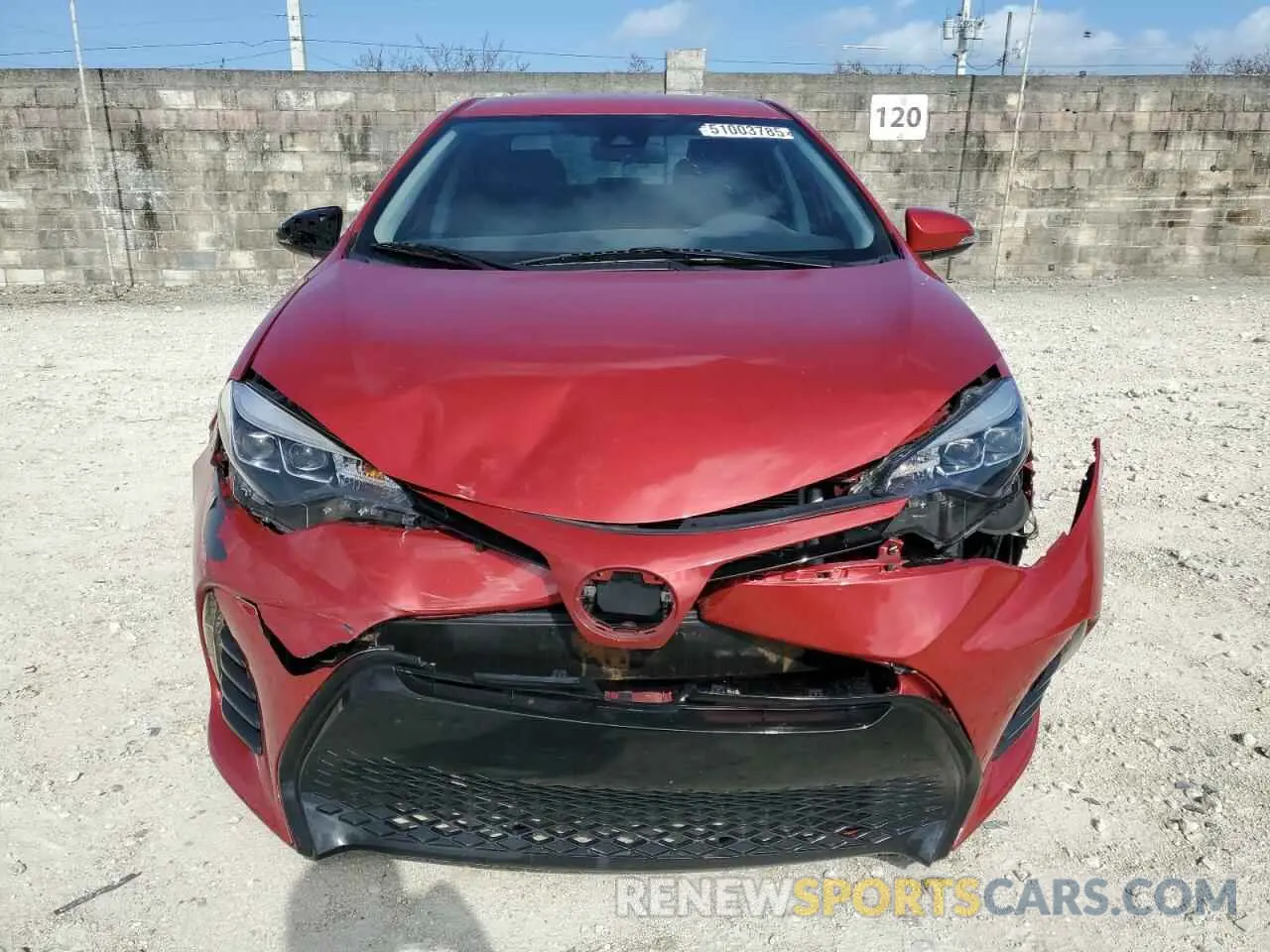 5 Photograph of a damaged car 5YFBURHE9KP899449 TOYOTA COROLLA 2019