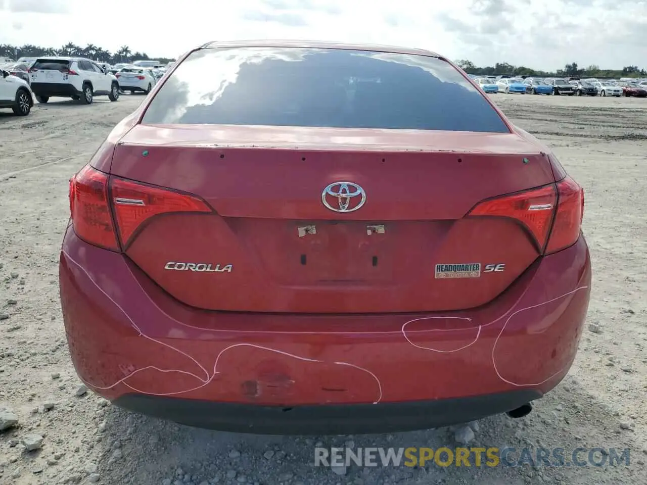 6 Photograph of a damaged car 5YFBURHE9KP899449 TOYOTA COROLLA 2019