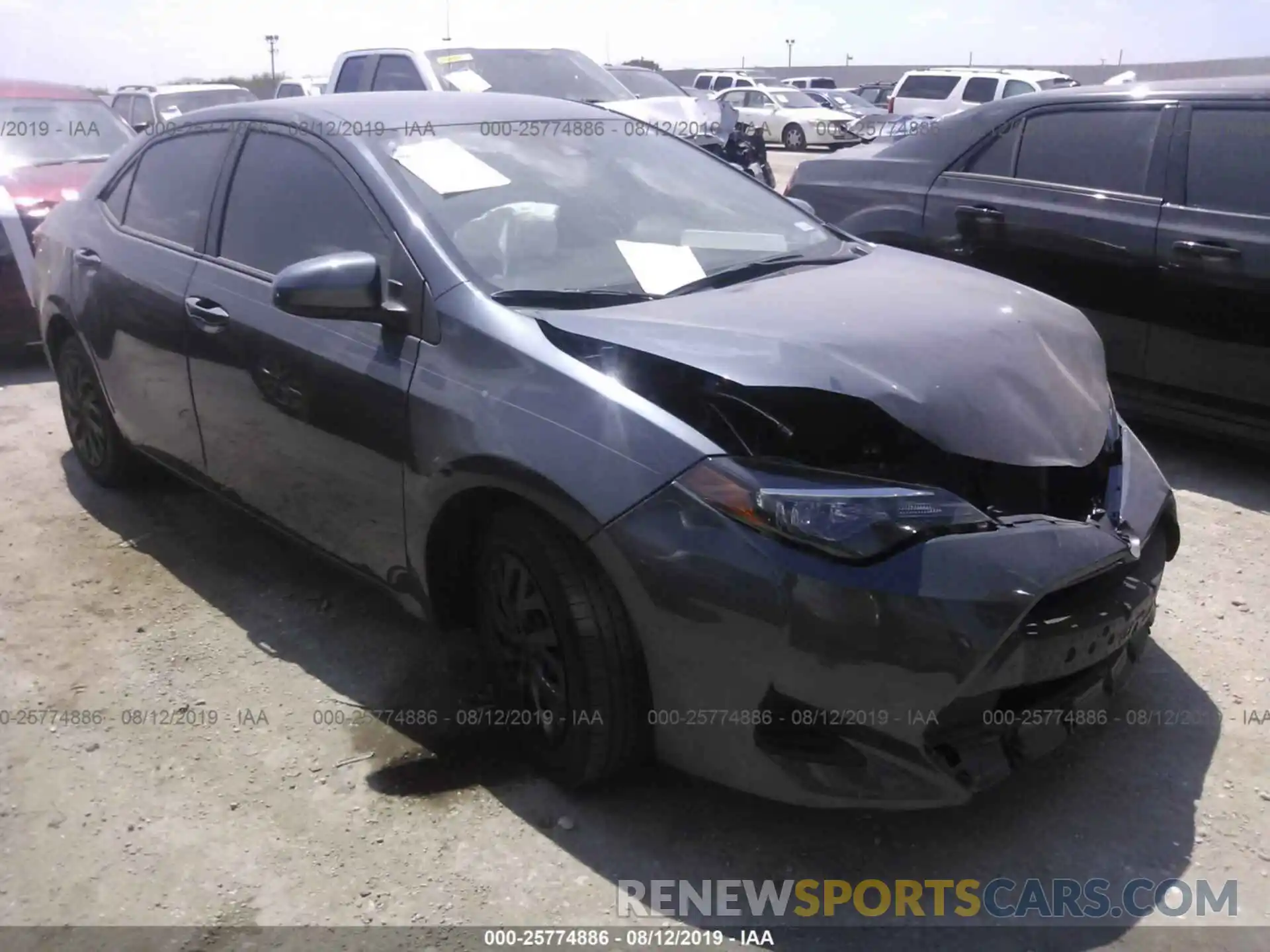 1 Photograph of a damaged car 5YFBURHE9KP902091 TOYOTA COROLLA 2019