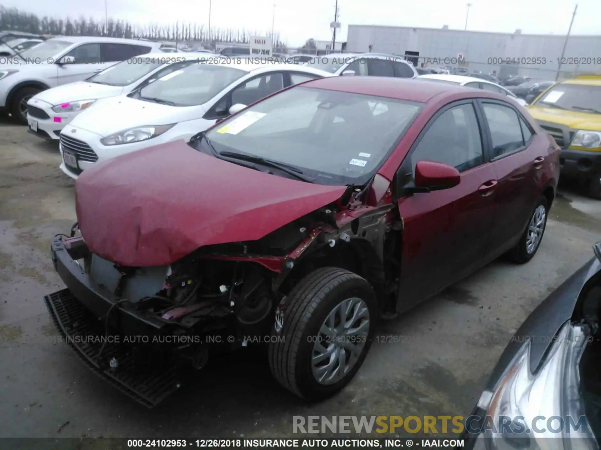 2 Photograph of a damaged car 5YFBURHE9KP903242 Toyota Corolla 2019