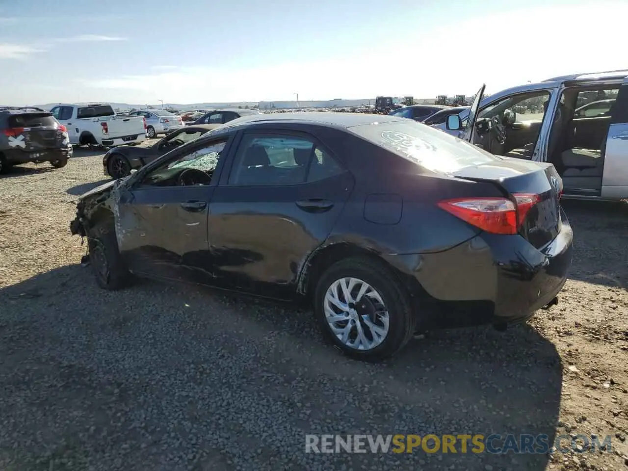 2 Photograph of a damaged car 5YFBURHE9KP904634 TOYOTA COROLLA 2019