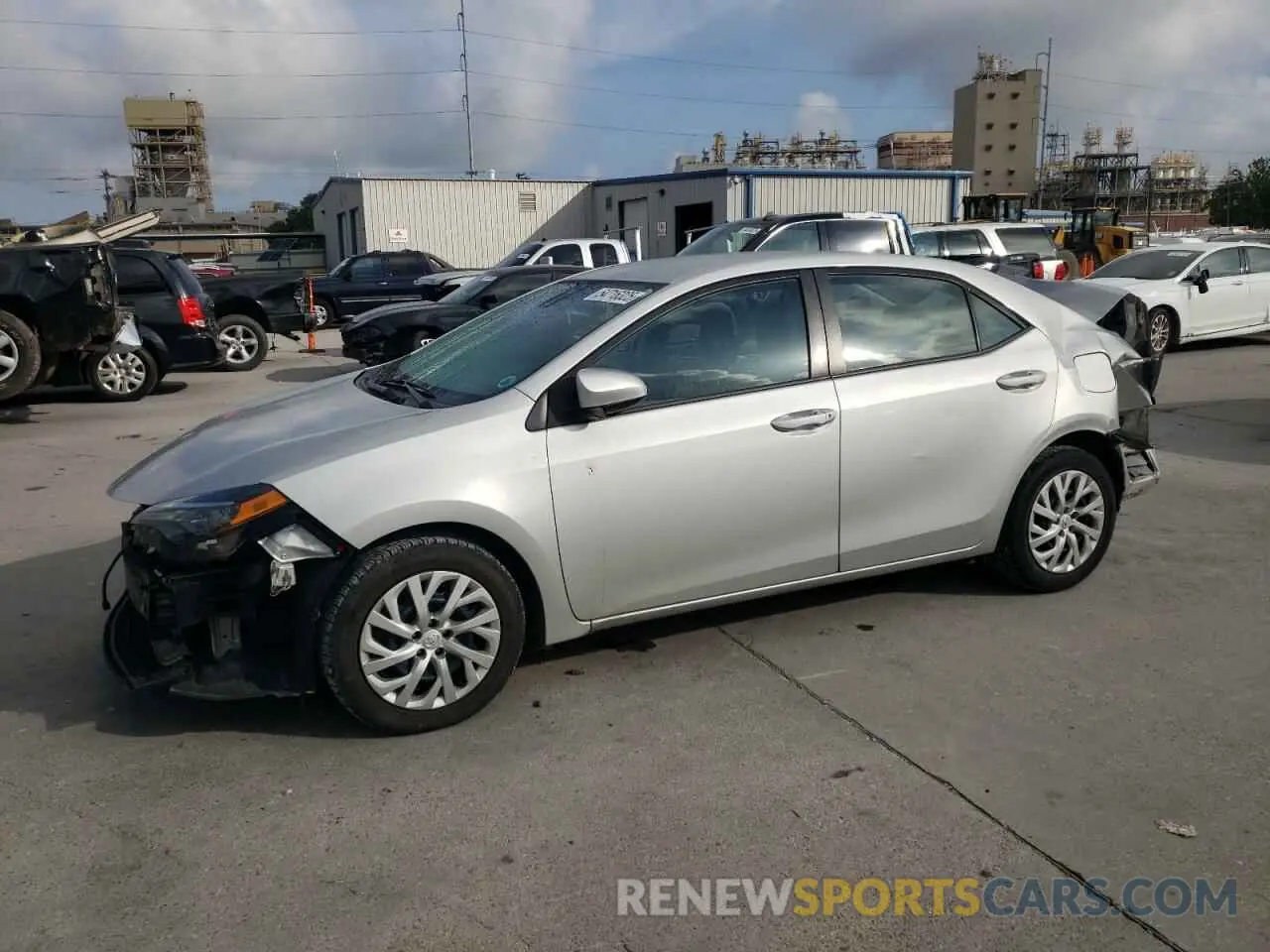 1 Photograph of a damaged car 5YFBURHE9KP909381 TOYOTA COROLLA 2019