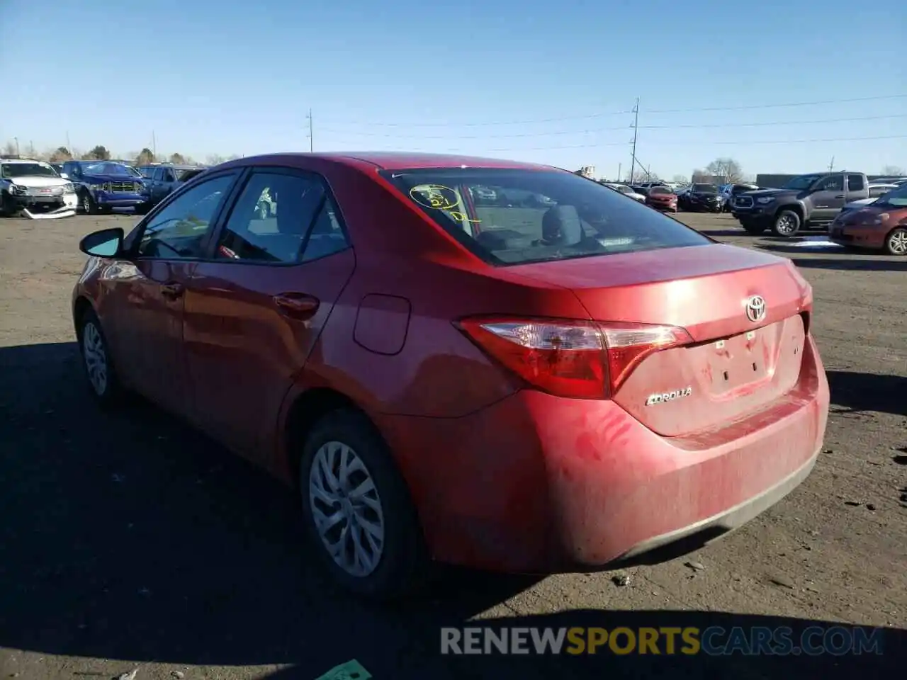 3 Photograph of a damaged car 5YFBURHE9KP917044 TOYOTA COROLLA 2019