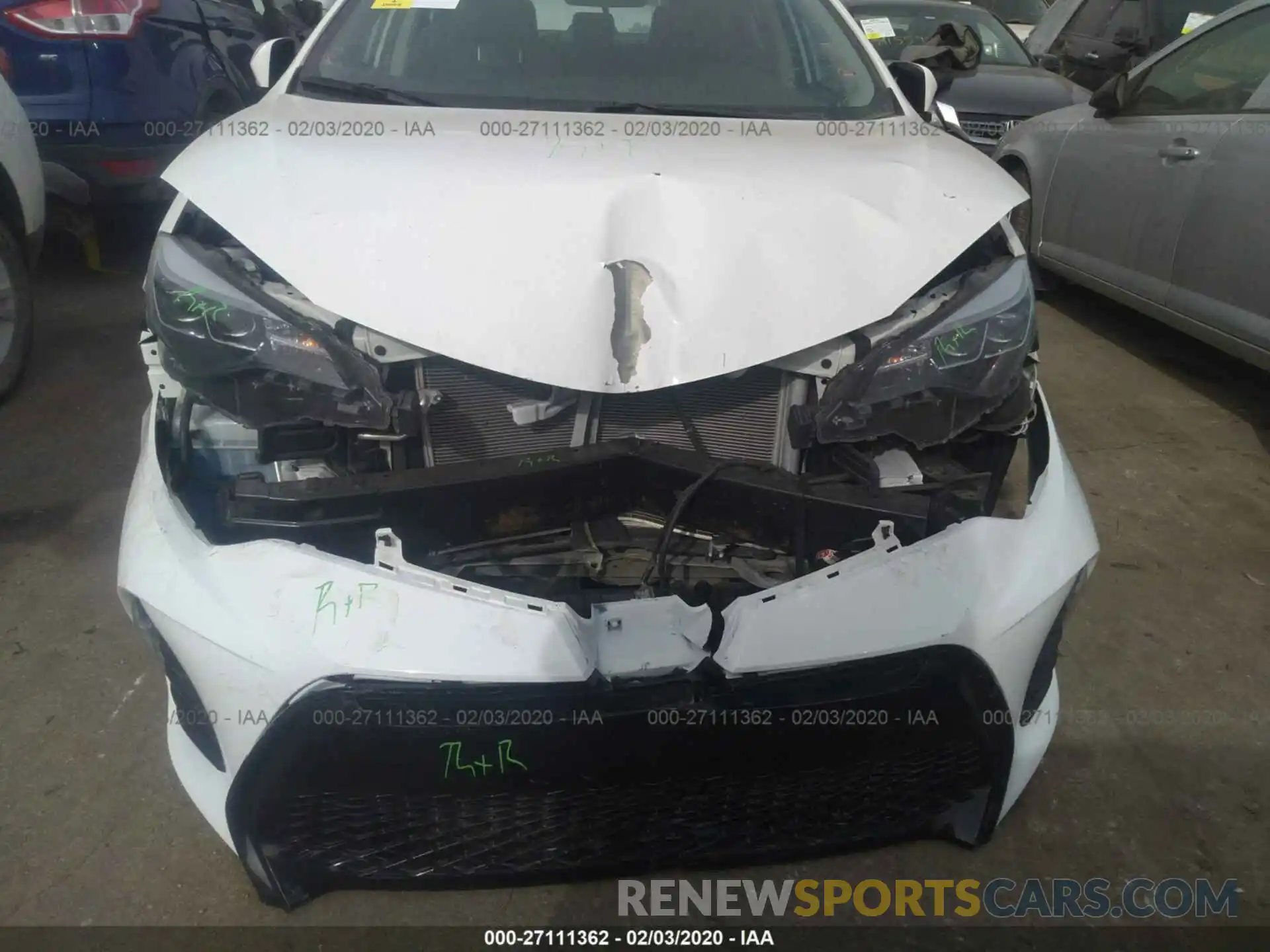 6 Photograph of a damaged car 5YFBURHE9KP917738 TOYOTA COROLLA 2019