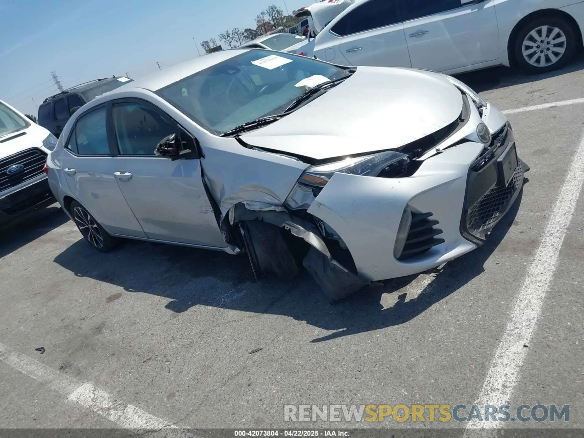 1 Photograph of a damaged car 5YFBURHE9KP917996 TOYOTA COROLLA 2019