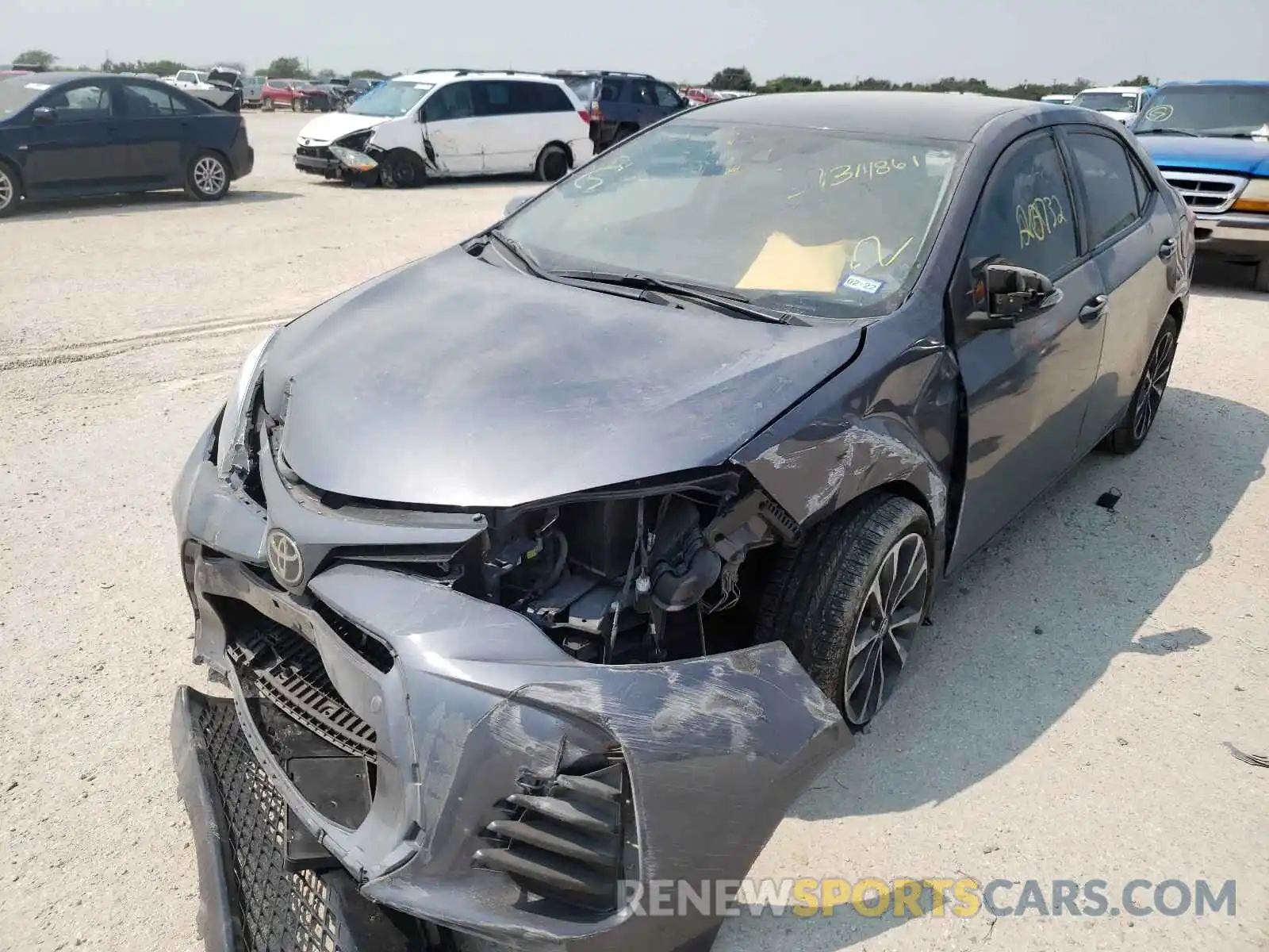 2 Photograph of a damaged car 5YFBURHE9KP918436 TOYOTA COROLLA 2019