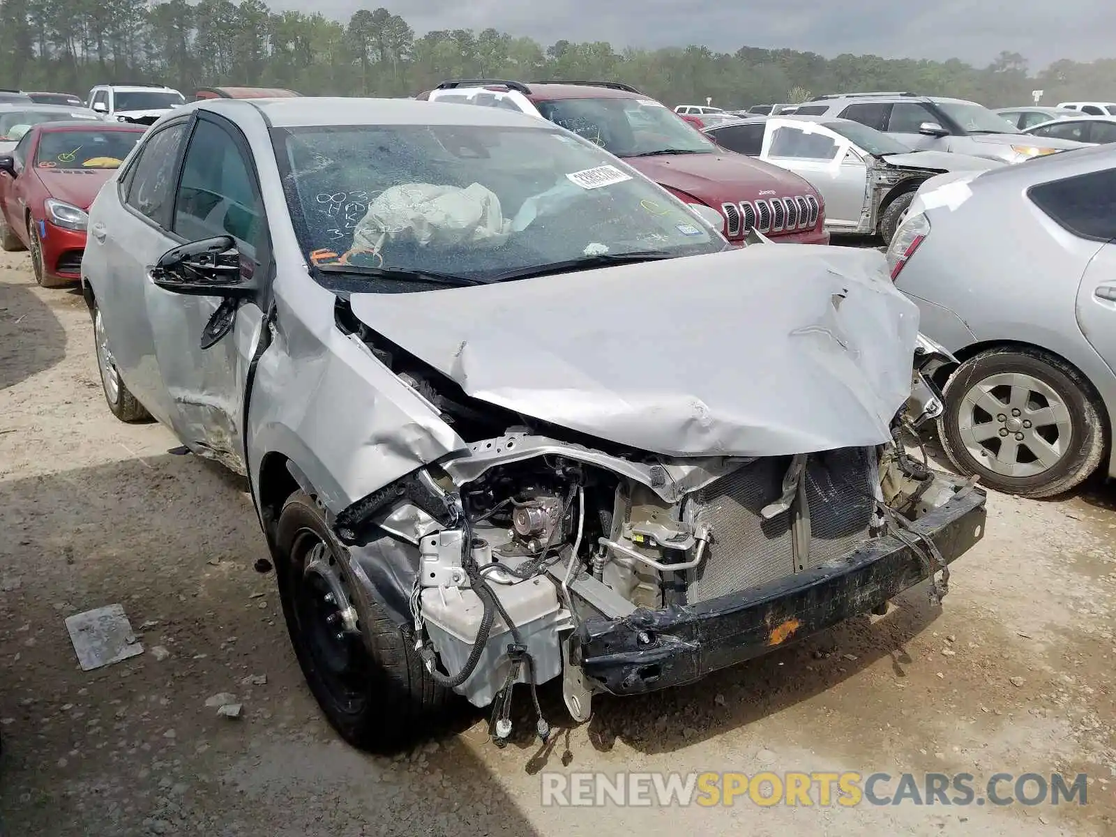 1 Photograph of a damaged car 5YFBURHE9KP918582 TOYOTA COROLLA 2019