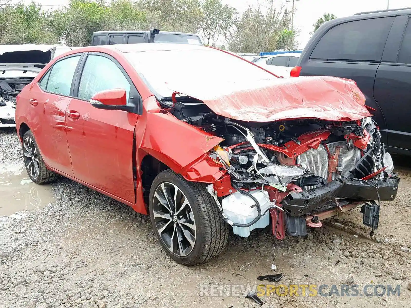 1 Photograph of a damaged car 5YFBURHE9KP920364 TOYOTA COROLLA 2019